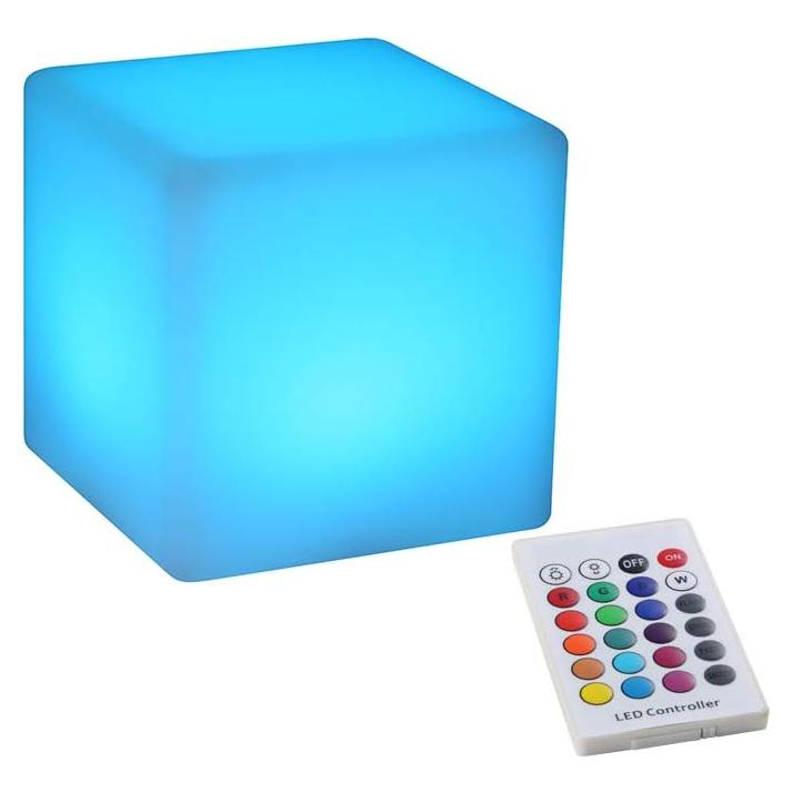 Lámpara de Noche LED Blueye 4" Portátil 16 Colores Control Remoto