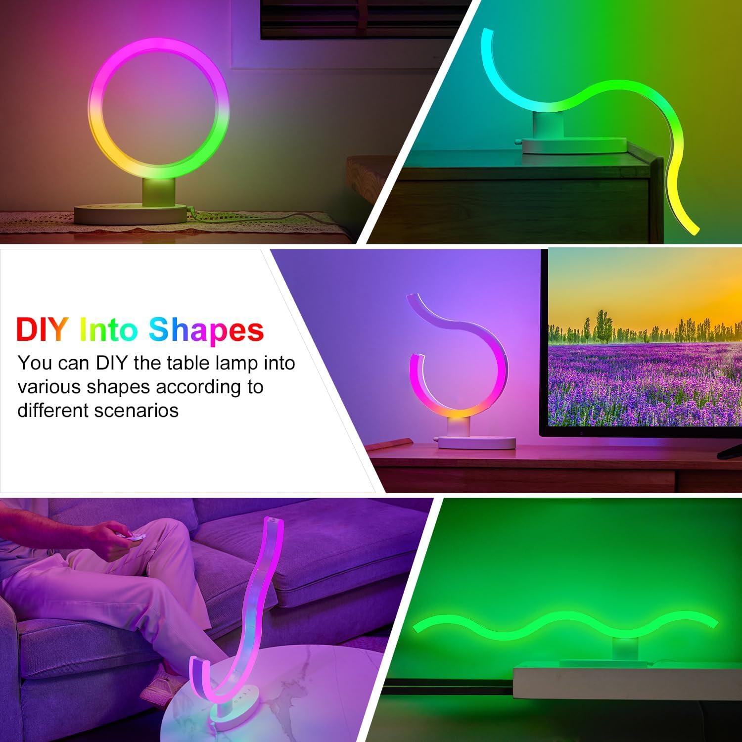 Lámpara de Mesa Omorepa RGB+IC Transformable con Control APP