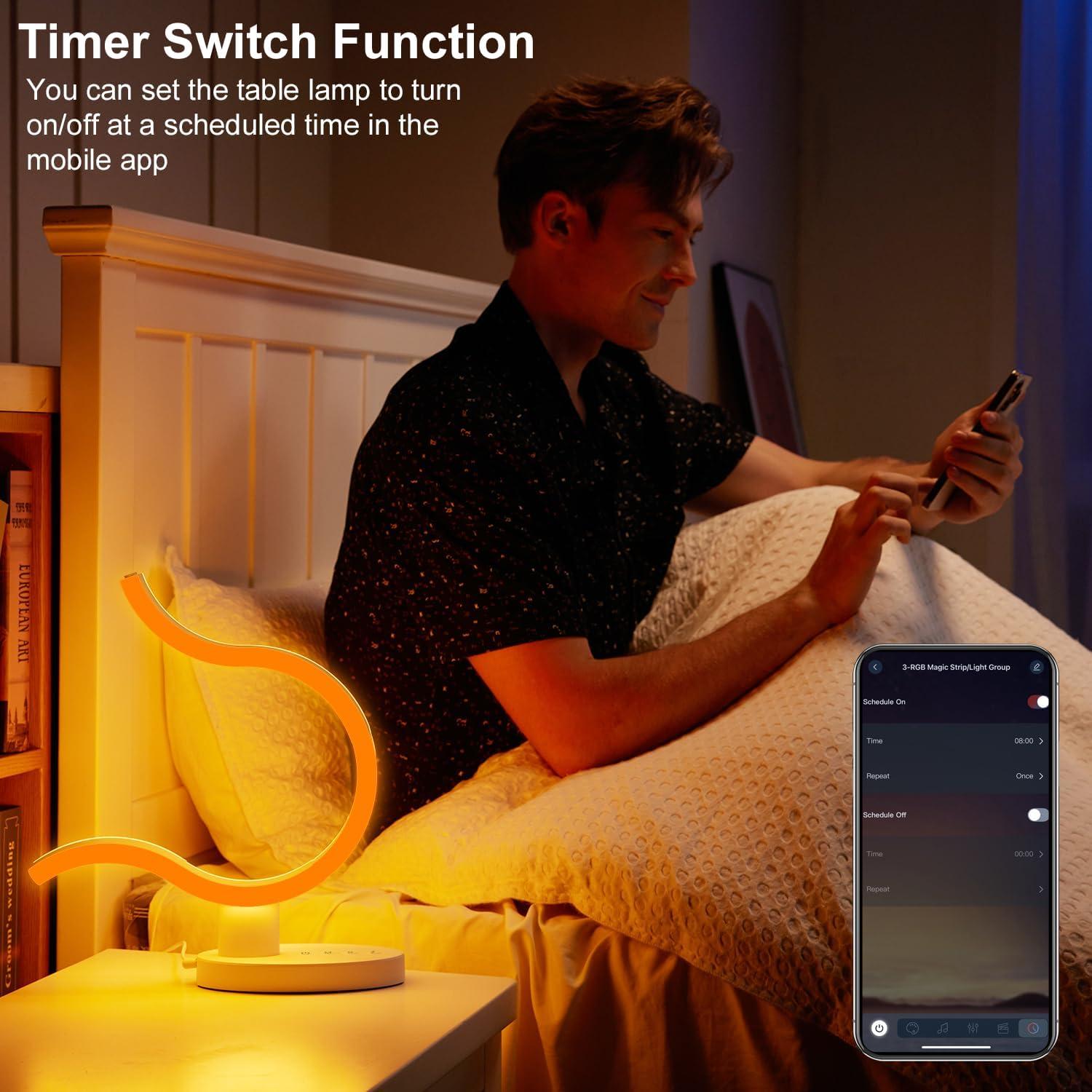 Lámpara de Mesa Omorepa RGB+IC Transformable con Control APP