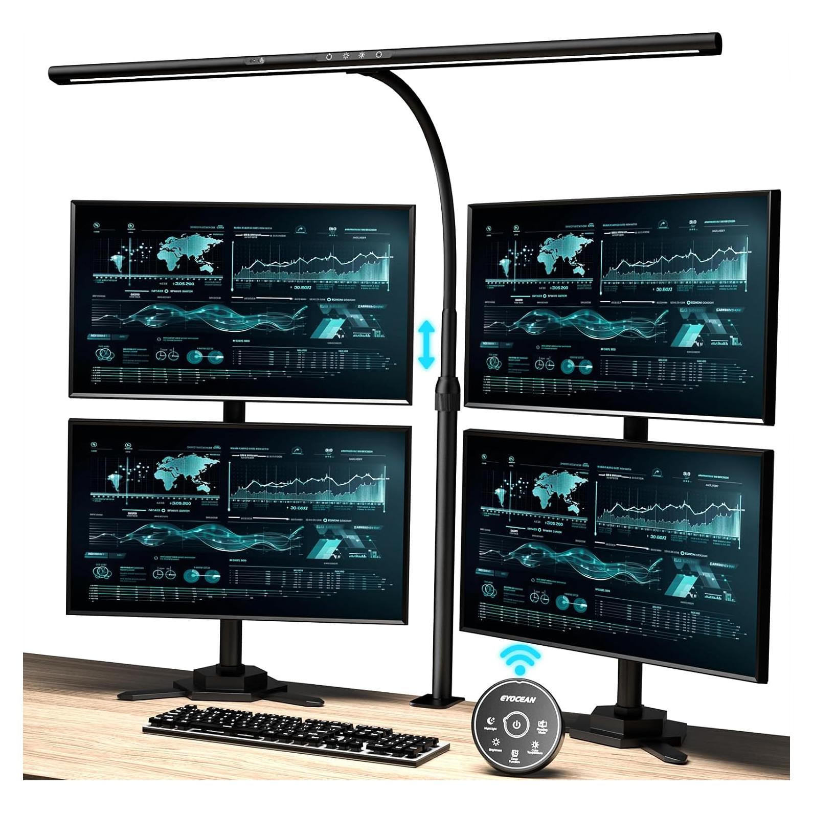 Lámpara de Escritorio EYOCEAN 80 cm 24W Regulable con Control Gestos
