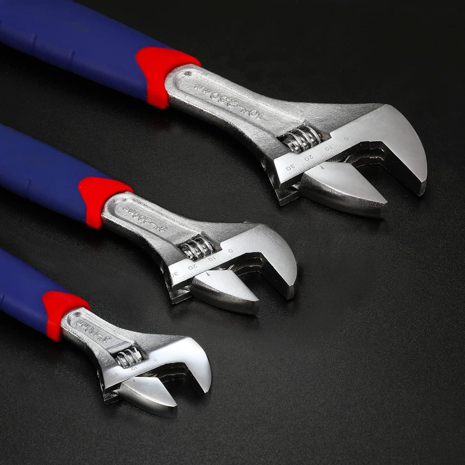 Conjunto de Llaves Ajustables WORKPRO 3 Piezas 160-250mm