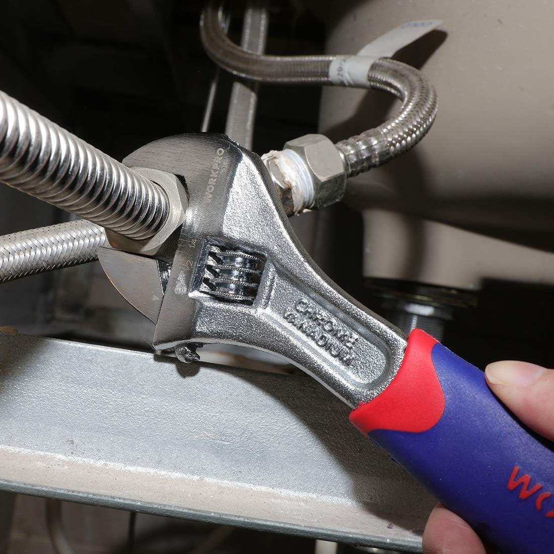 Conjunto de Llaves Ajustables WORKPRO 3 Piezas 160-250mm