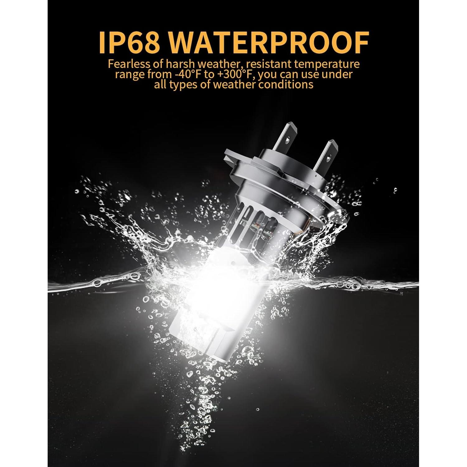 Bombilla LED H7 MIFMIA 40000LM 6000K Luz Fría Paquete de 2