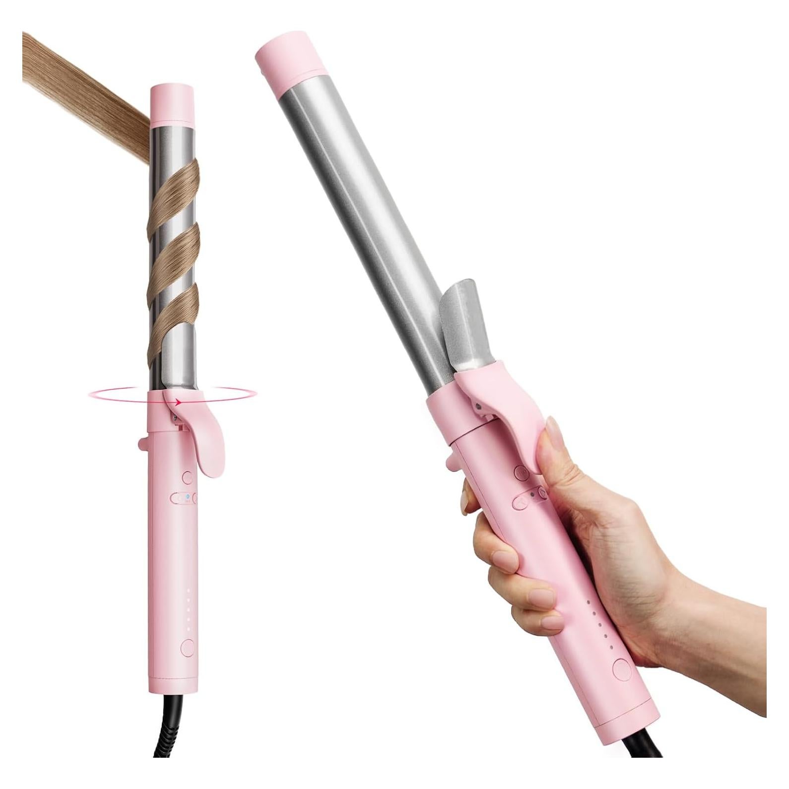 Plancha de Rizar Automática TYMO HC501PM 1" Rosa Cerámica