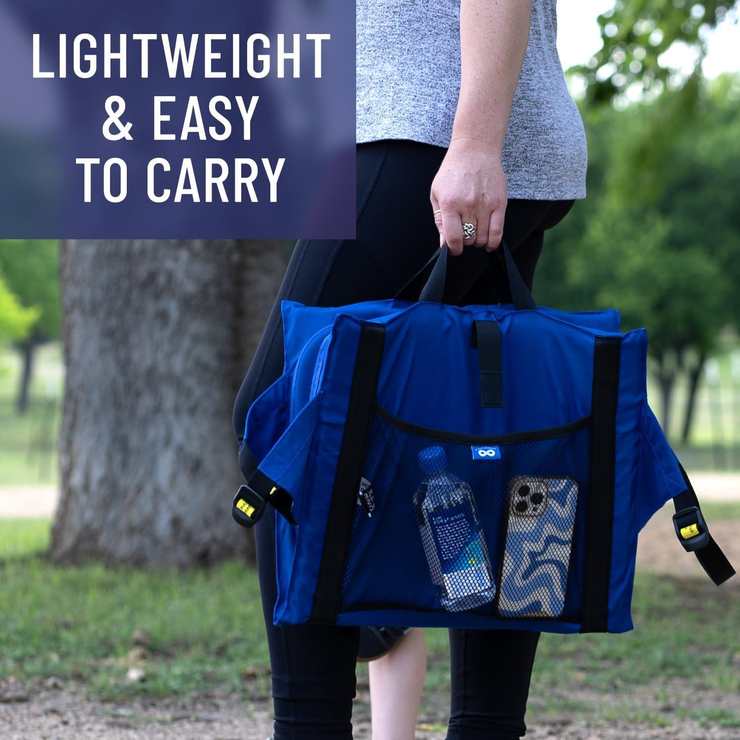 Cojín de Asiento de Estadio Everlasting Comfort Azul Portátil