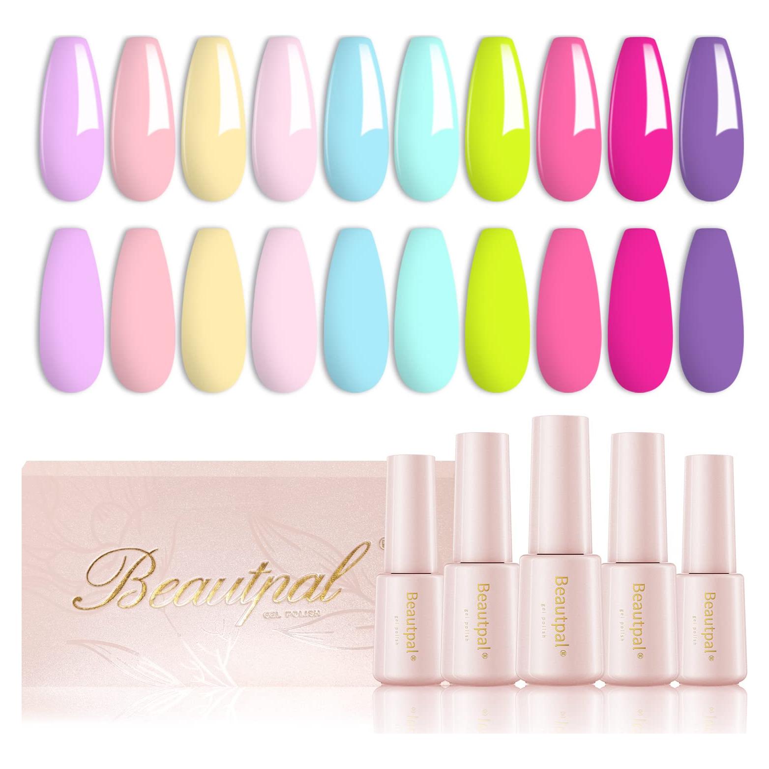 Set de Esmalte de Uñas Gel Neon Pastel Beautpal 10pcs 7ml