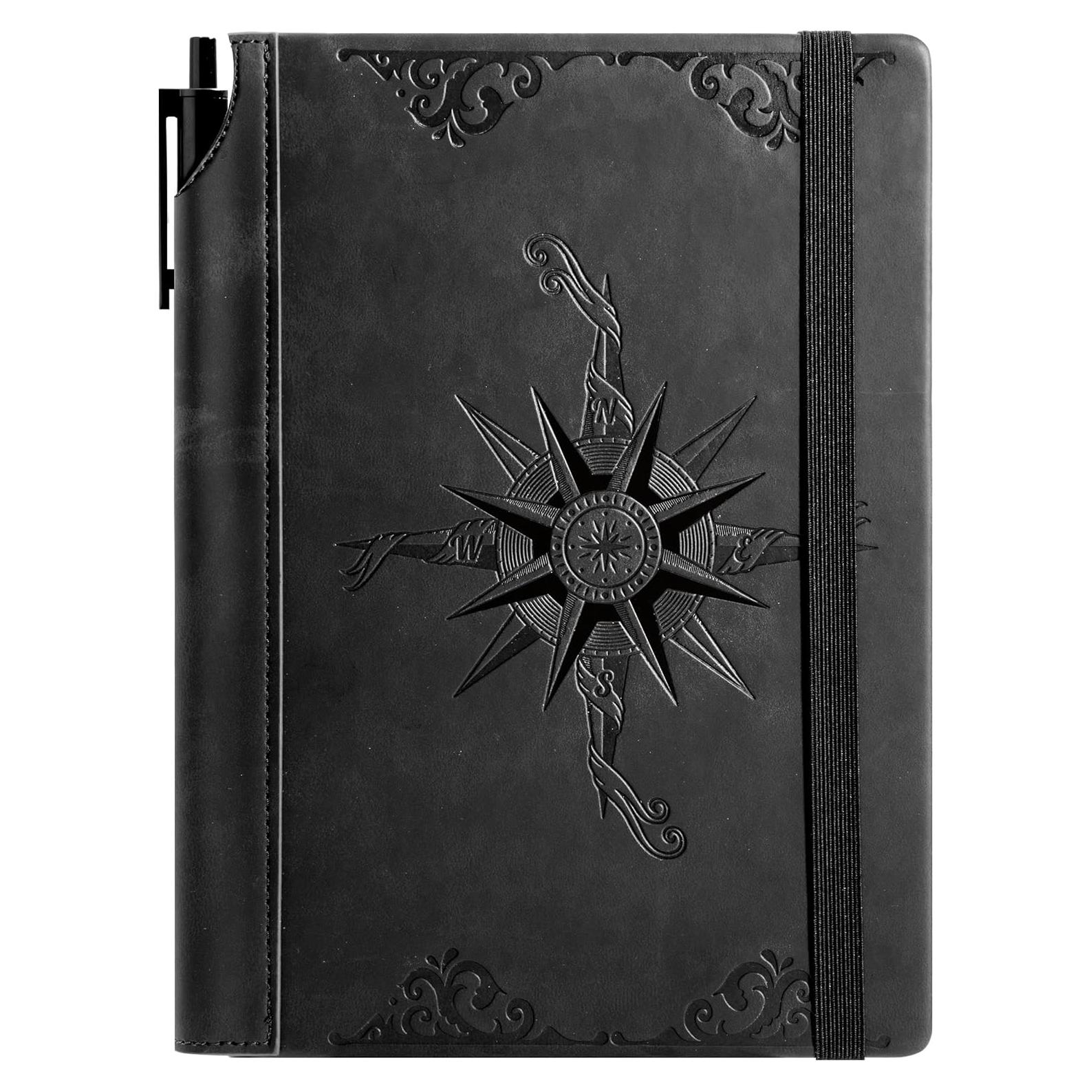 Cuaderno de Piel Vegana CAGIE A5 288 Páginas Rayado