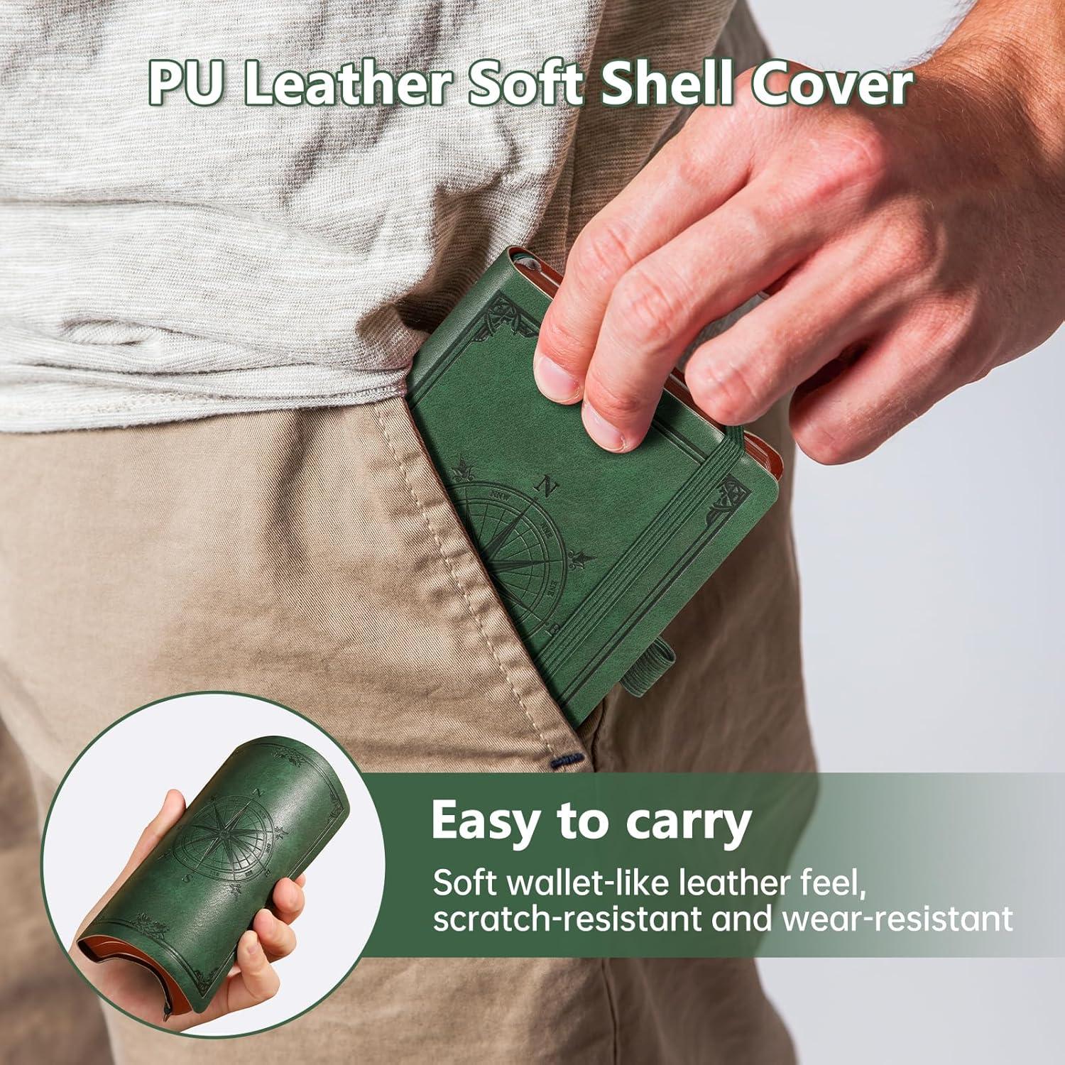 Cuaderno B6 Forrado AHGXG Verde Oscuro - 256 Páginas