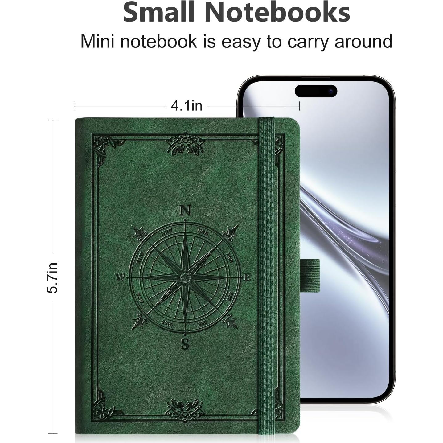 Cuaderno B6 Forrado AHGXG Verde Oscuro - 256 Páginas