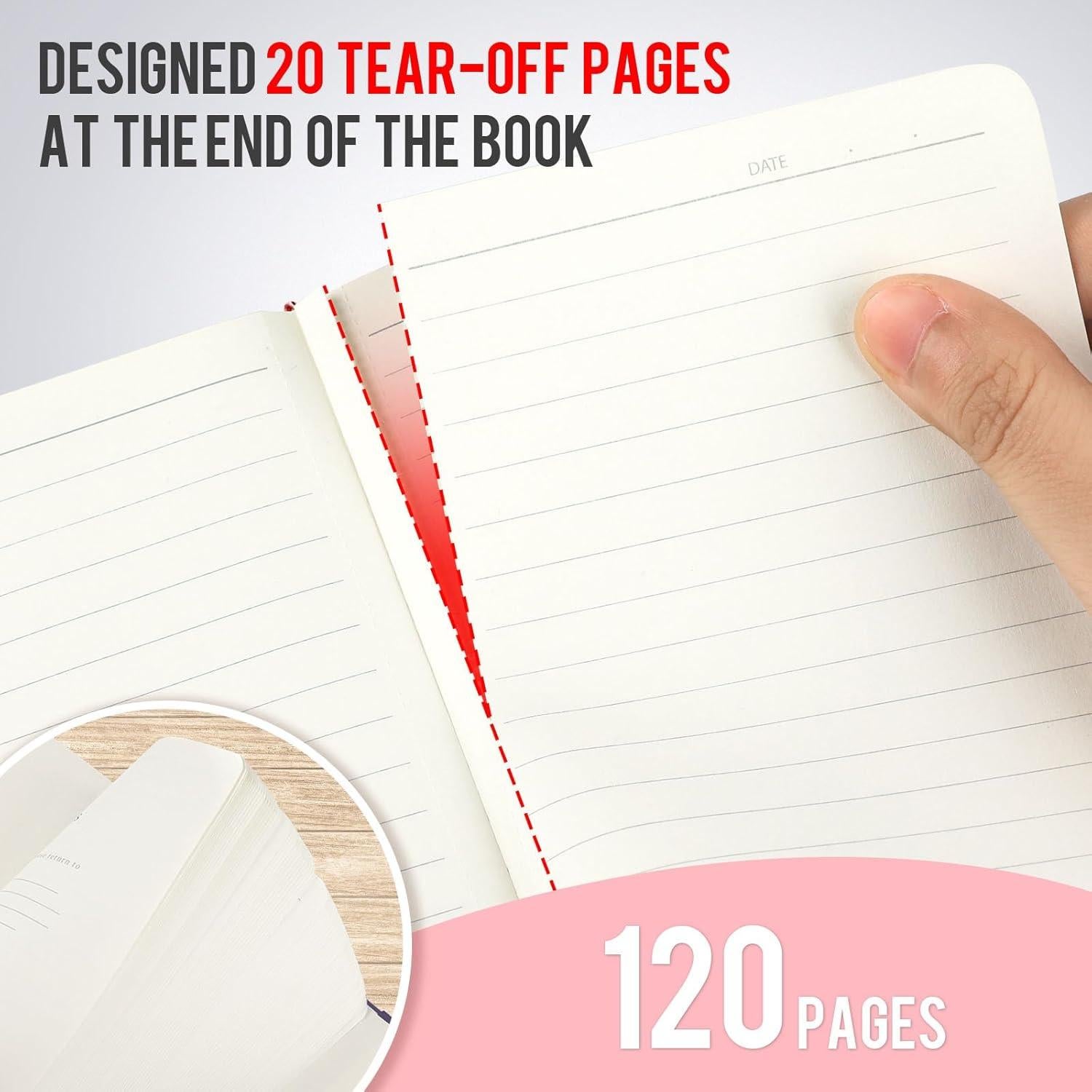 Cuadernos A6 Oucaru 8 Colores Pastel Tapa Dura 40 Hojas