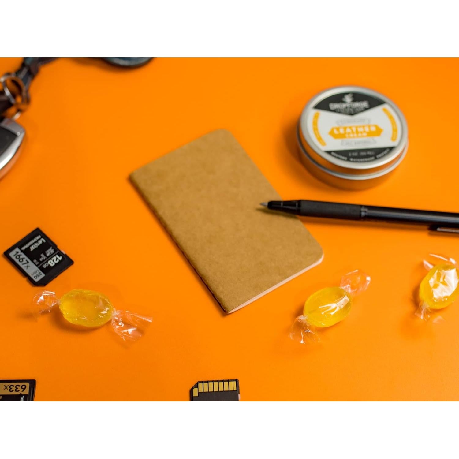 Set de 2 Cuadernos Mini Olpr Kraft Marrón 54 Páginas Rayadas