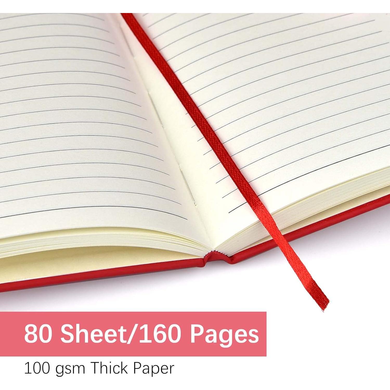 Coopay 12 Cuadernos de Bolsillo A6 Tapa Dura 160 Páginas