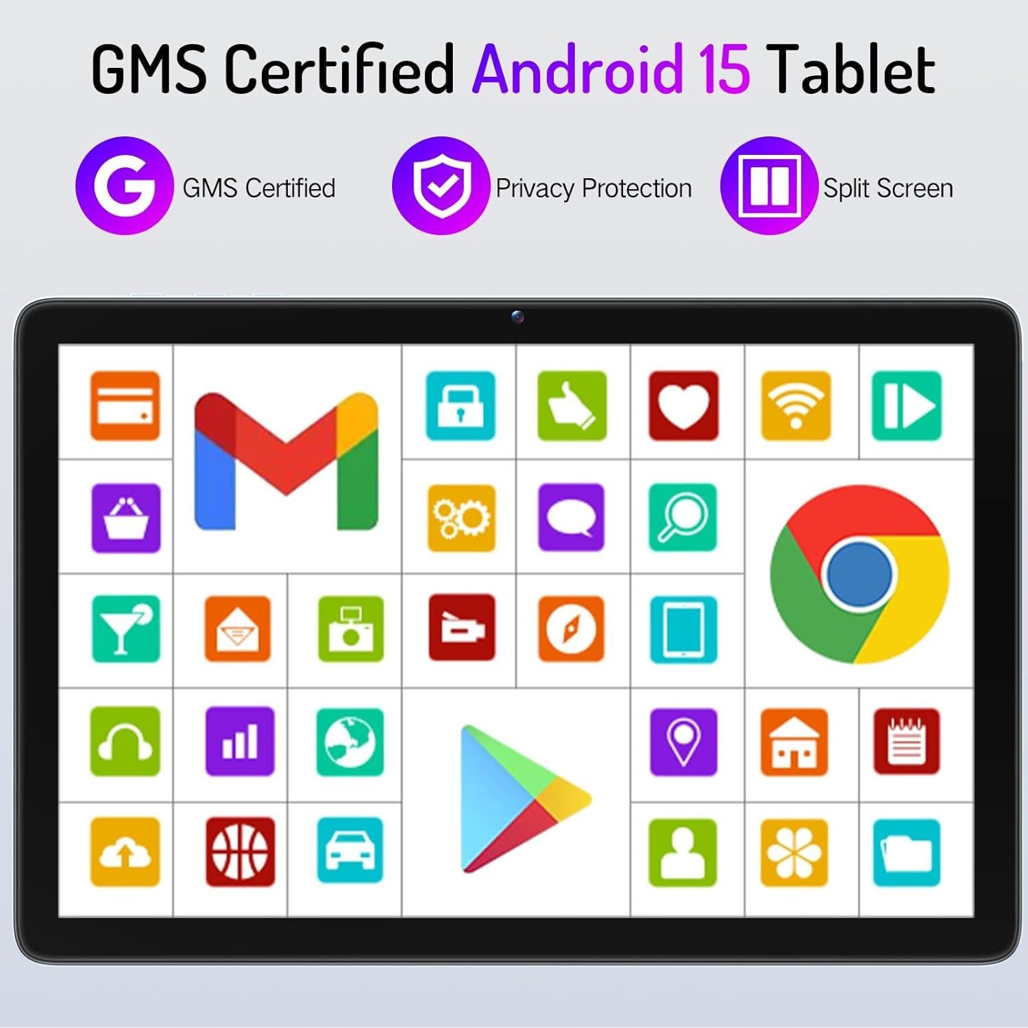 Tablet LECTRUS T30W 10.1" Android 15 12GB RAM 128GB WiFi