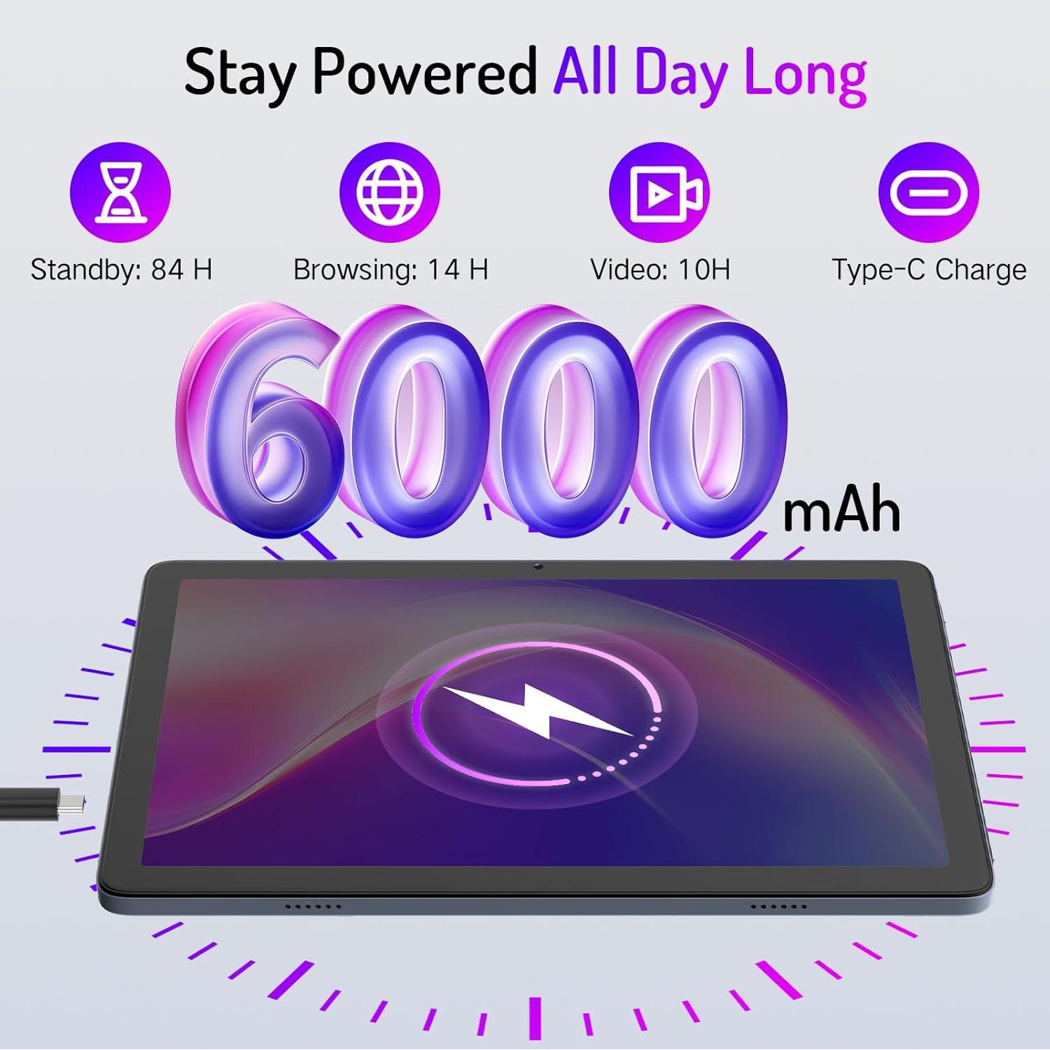 Tablet LECTRUS T30W 10.1" Android 15 12GB RAM 128GB WiFi