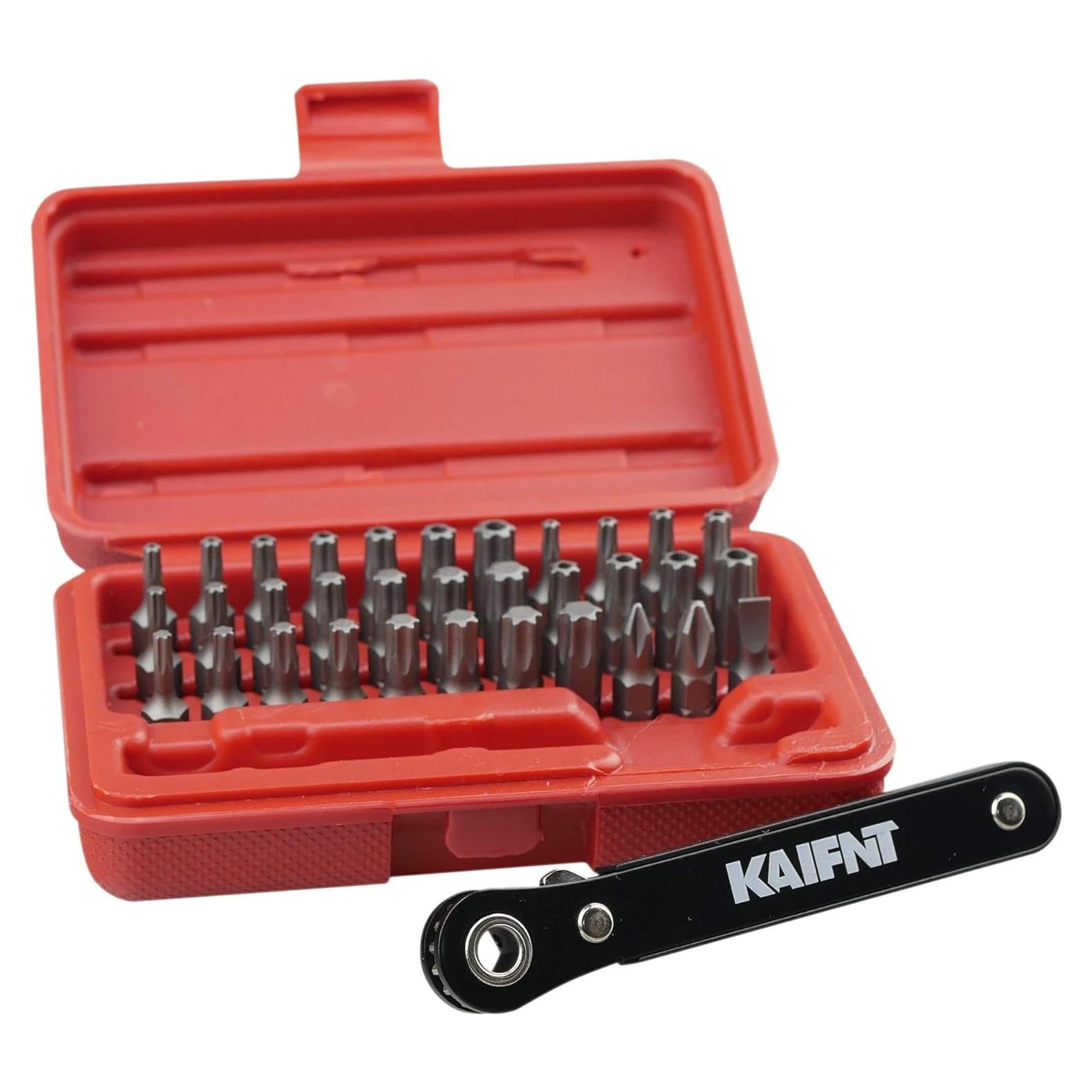 Juego de Puntas Torx KAIFNT K403 34 Piezas Llave Mini
