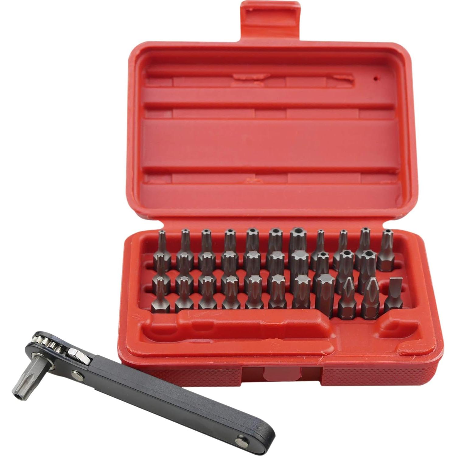 Juego de Puntas Torx KAIFNT K403 34 Piezas Llave Mini