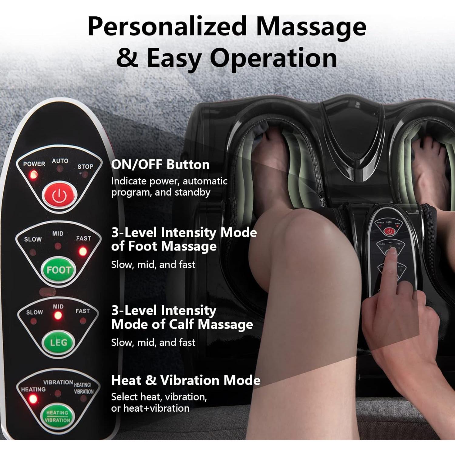 Masajeador de Pies y Pantorrillas RELAX4LIFE con Calefacción