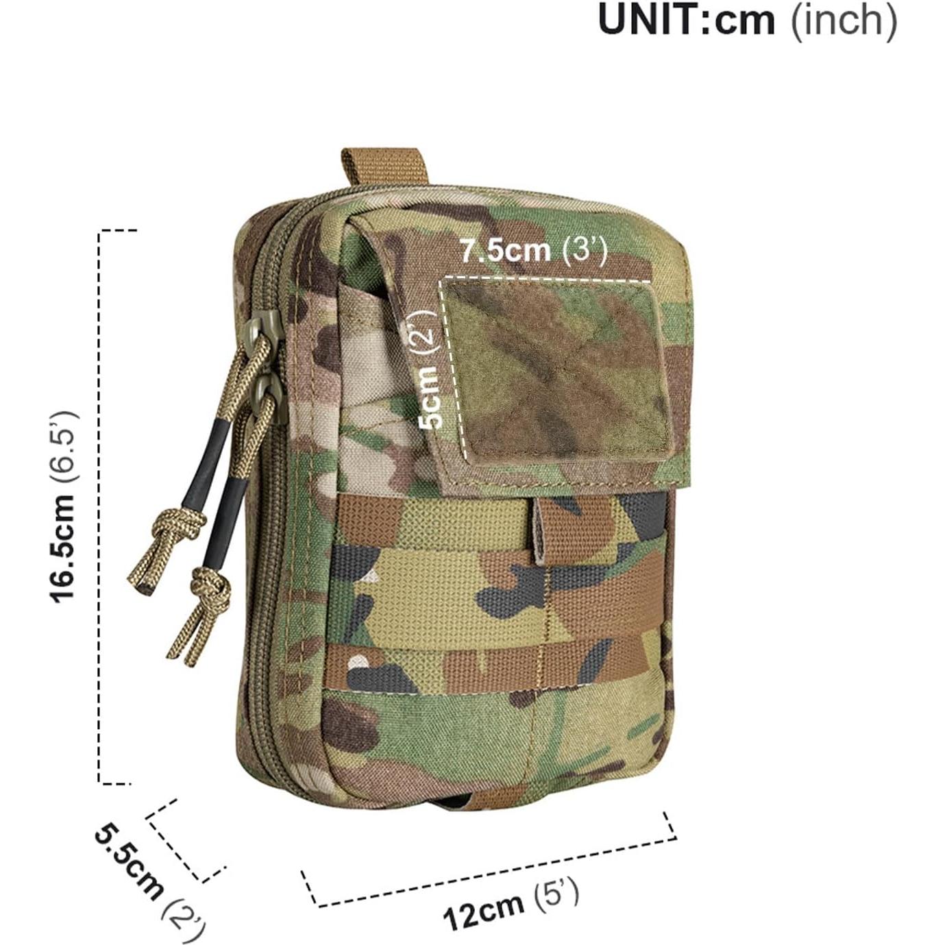 Bolsa Administrativa Molle EXCELENTE ELITE SPANKER Multicam 13.5x5.5x16.5cm