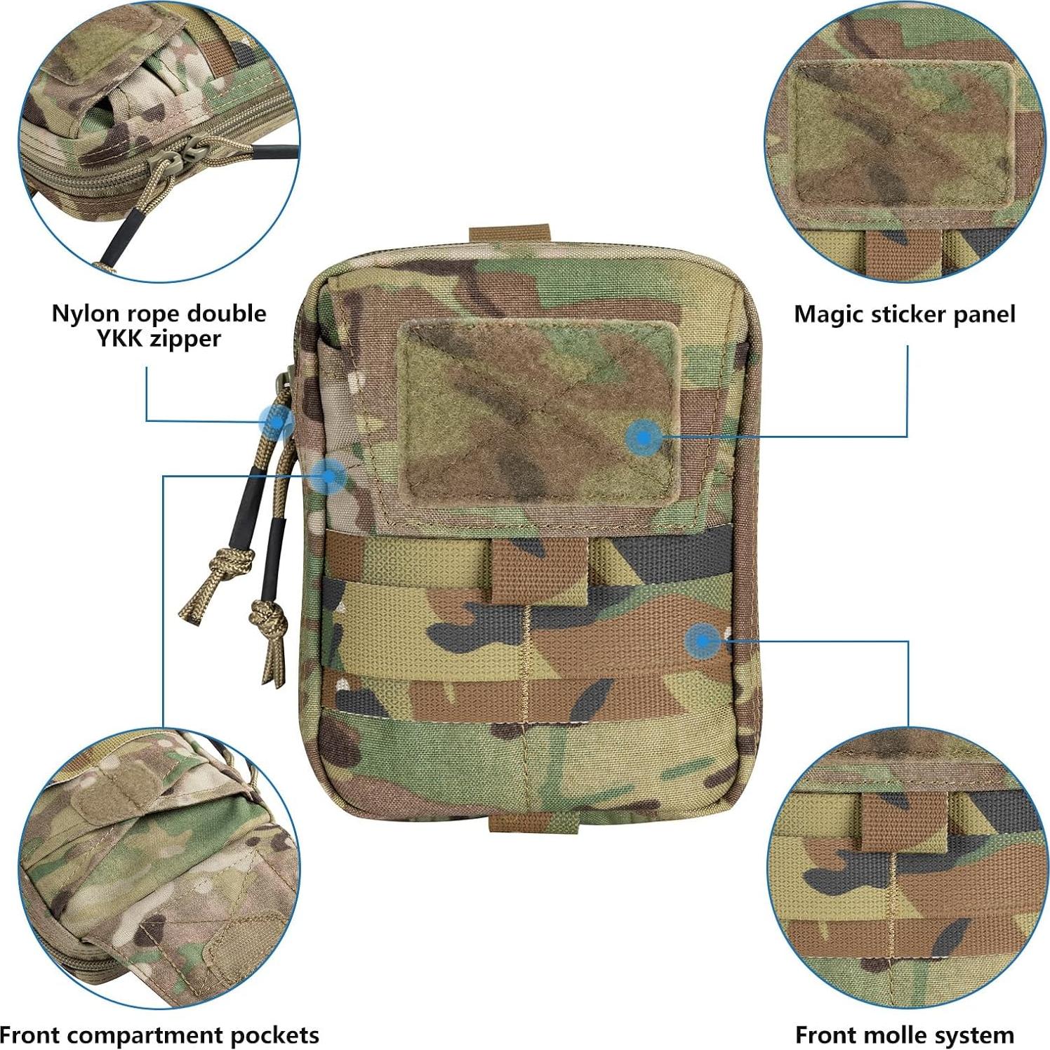 Bolsa Administrativa Molle EXCELENTE ELITE SPANKER Multicam 13.5x5.5x16.5cm