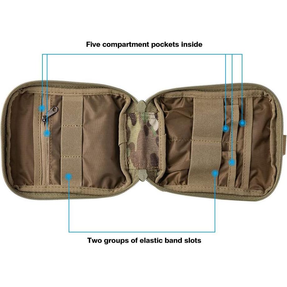 Bolsa Administrativa Molle EXCELENTE ELITE SPANKER Multicam 13.5x5.5x16.5cm