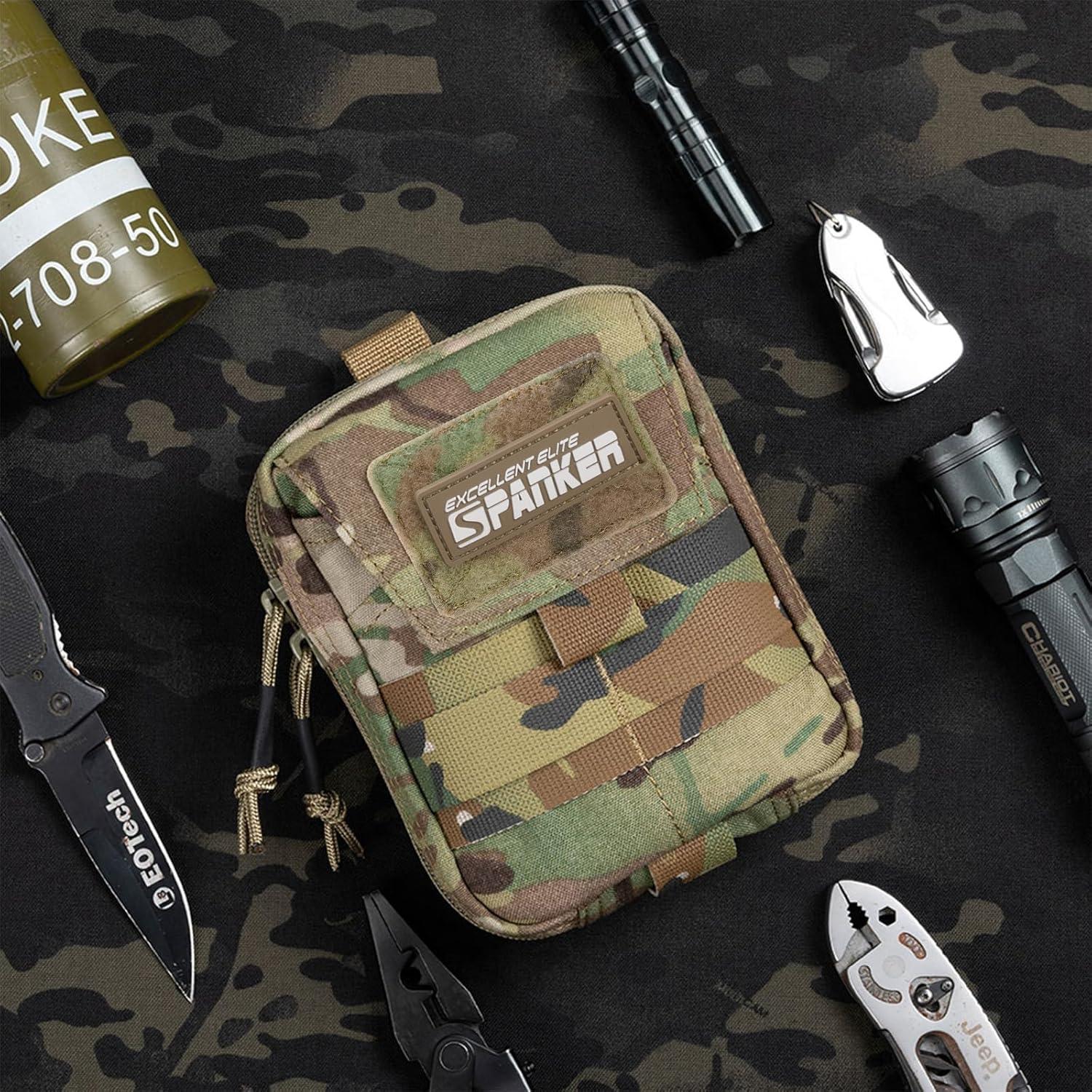 Bolsa Administrativa Molle EXCELENTE ELITE SPANKER Multicam 13.5x5.5x16.5cm