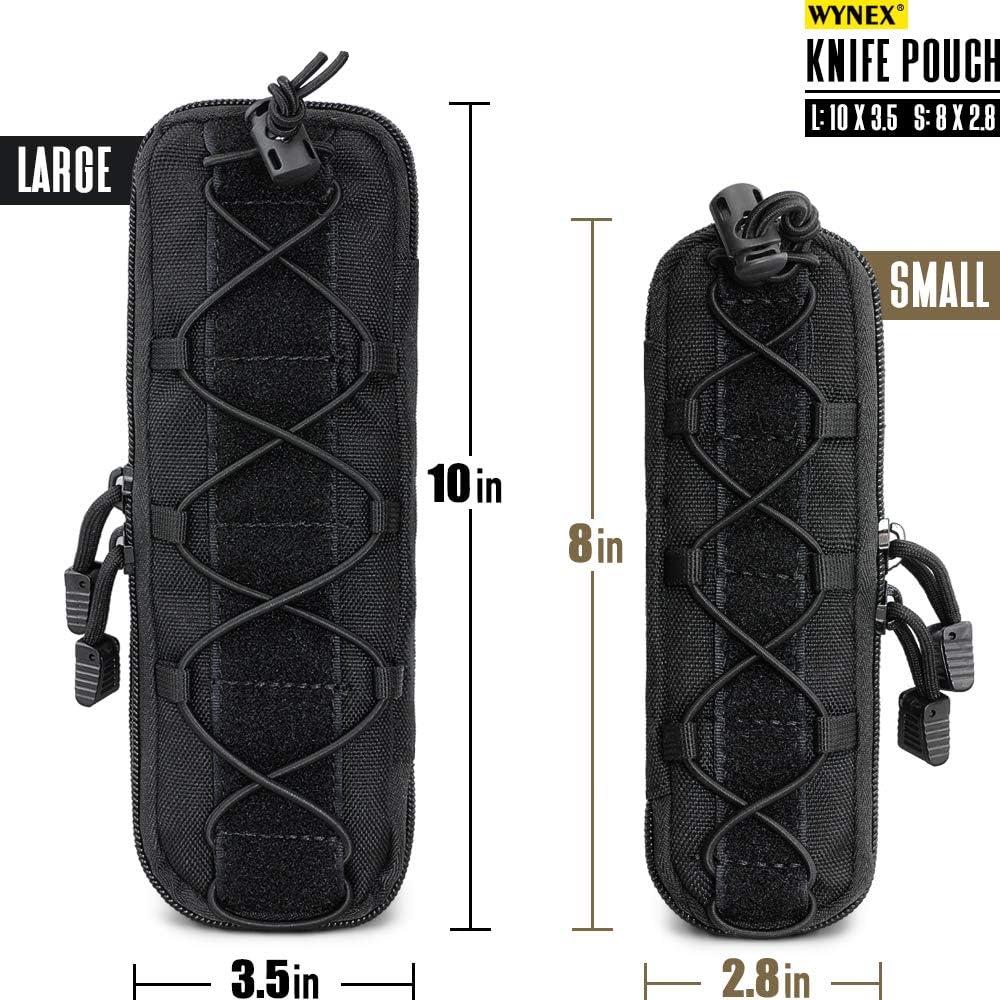 Funda Táctica WYNEX Nylon 600D para Linterna y Cuchillo - Grande