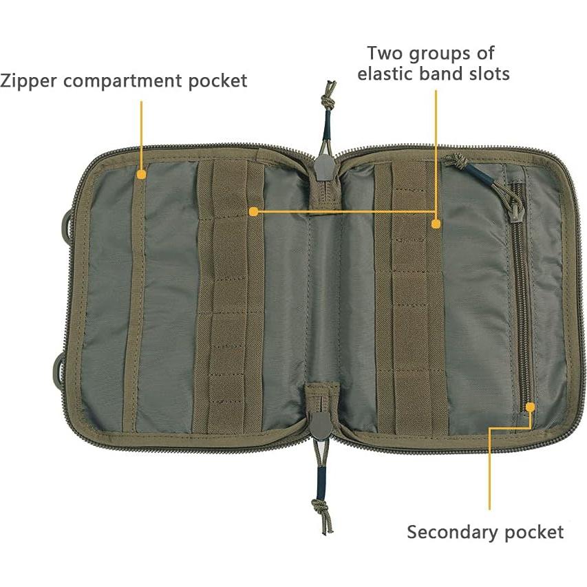 Bolsa Táctica Molle EDC EXCELENTE ELITE SPANKER Verde 23x19x2.6cm