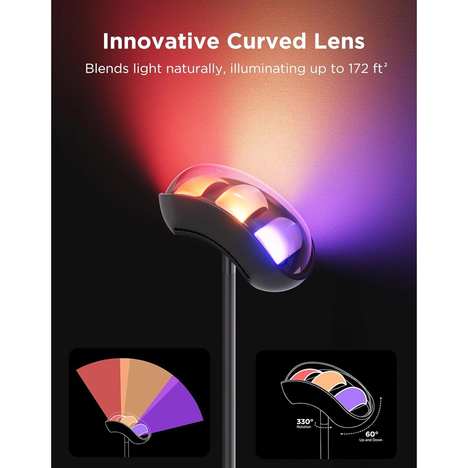 Lámpara de Pie Govee H60B1 RGBIC 170 cm, Control Alexa