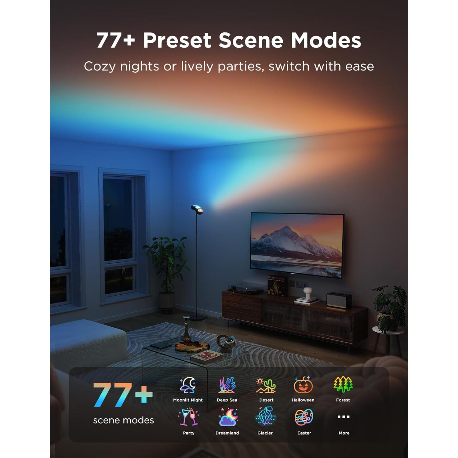 Lámpara de Pie Govee H60B1 RGBIC 170 cm, Control Alexa