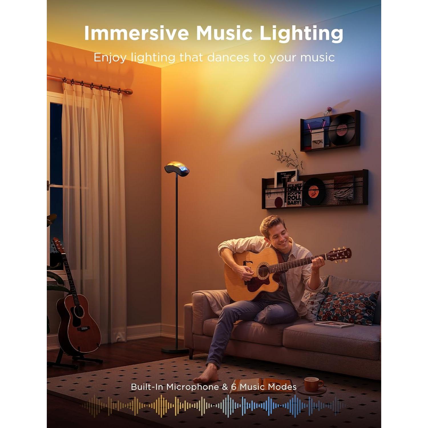 Lámpara de Pie Govee H60B1 RGBIC 170 cm, Control Alexa