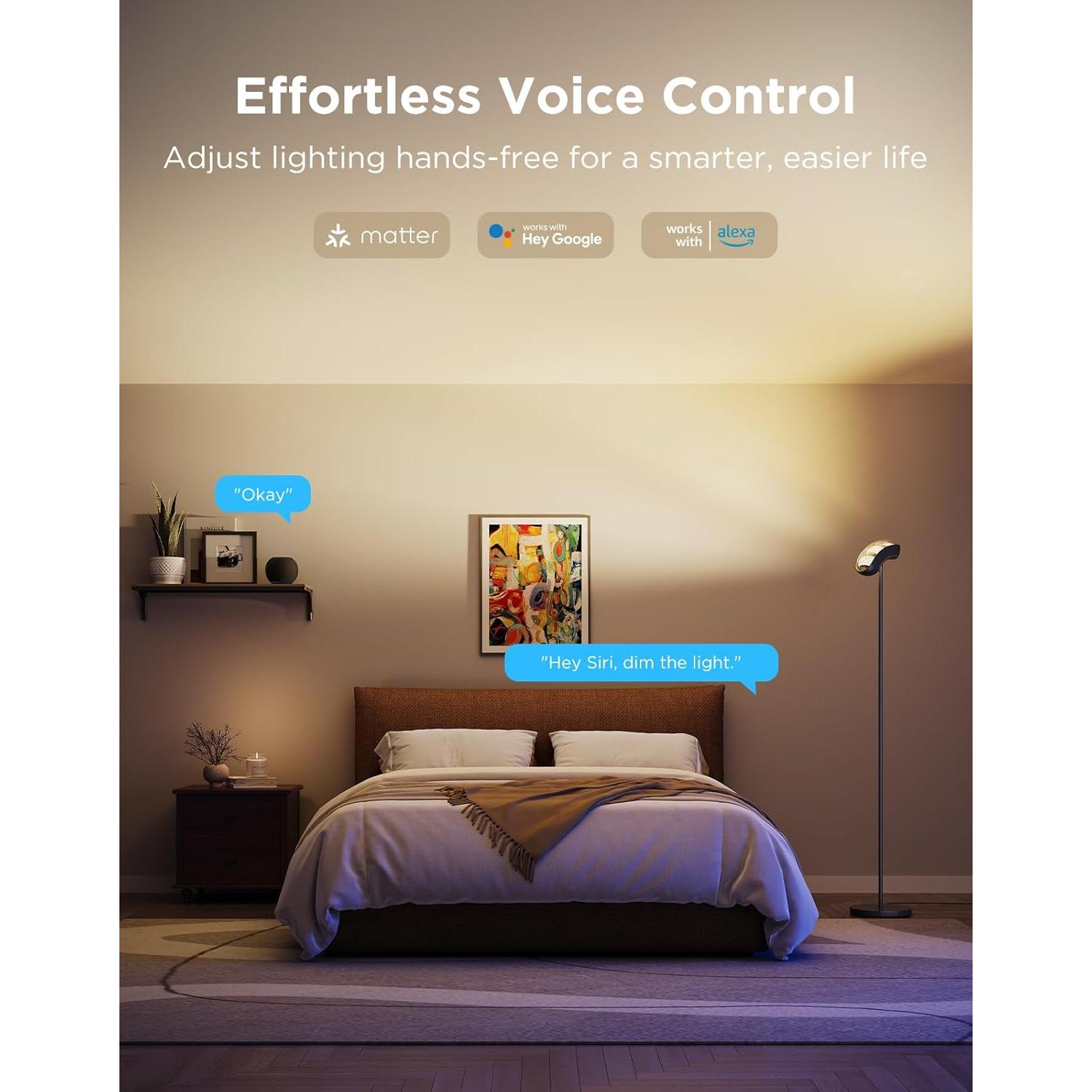 Lámpara de Pie Govee H60B1 RGBIC 170 cm, Control Alexa