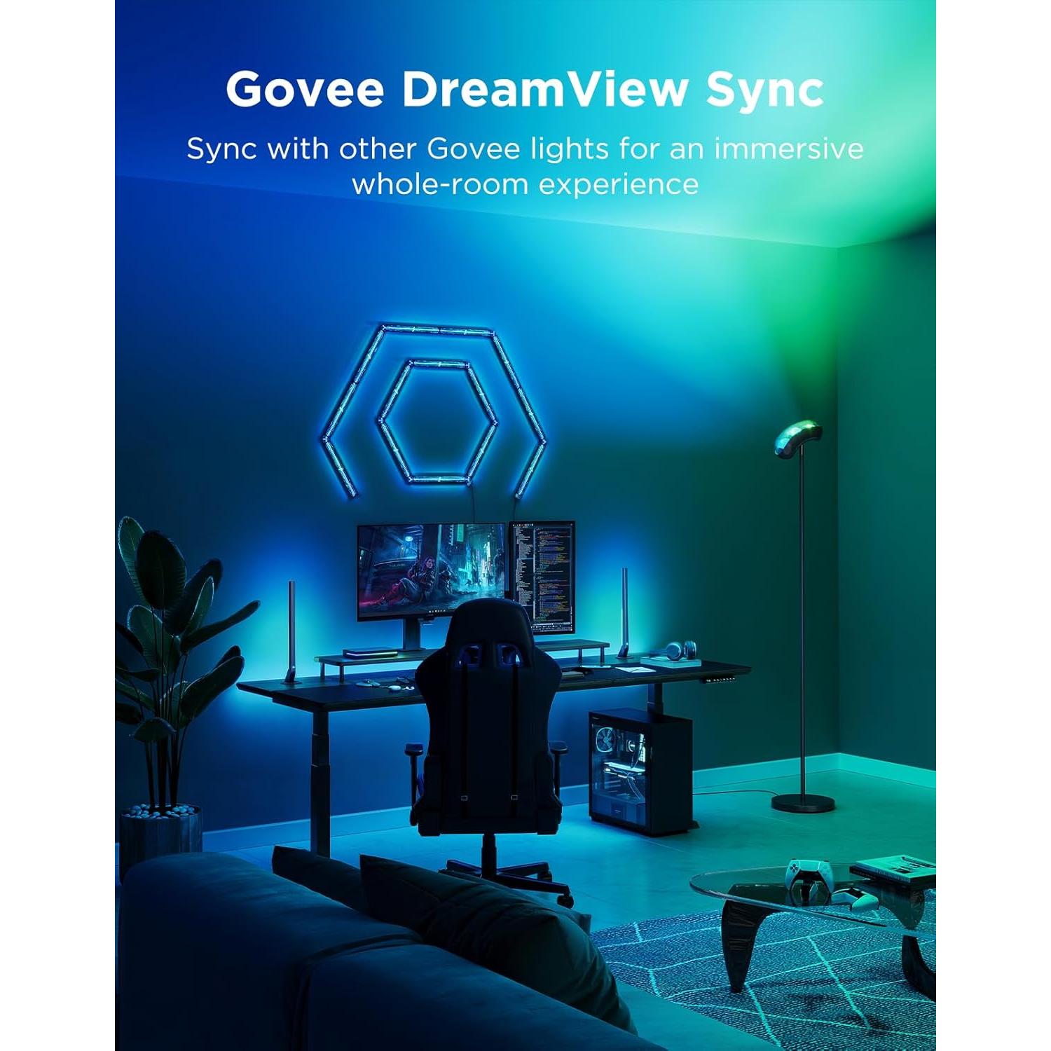 Lámpara de Pie Govee H60B1 RGBIC 170 cm, Control Alexa