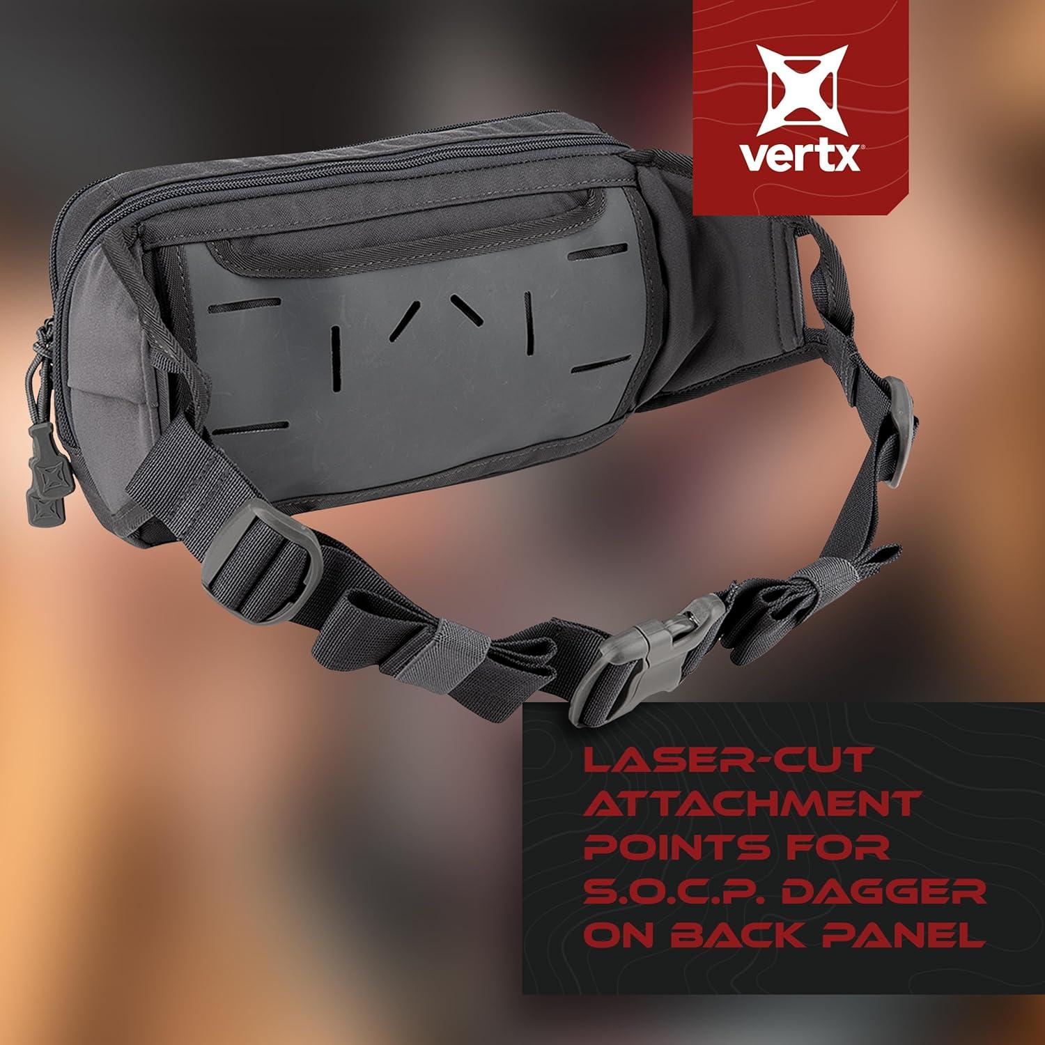 Mochila Táctica Vertx S.O.C.P. Unisex, Transporte Oculto, Negro