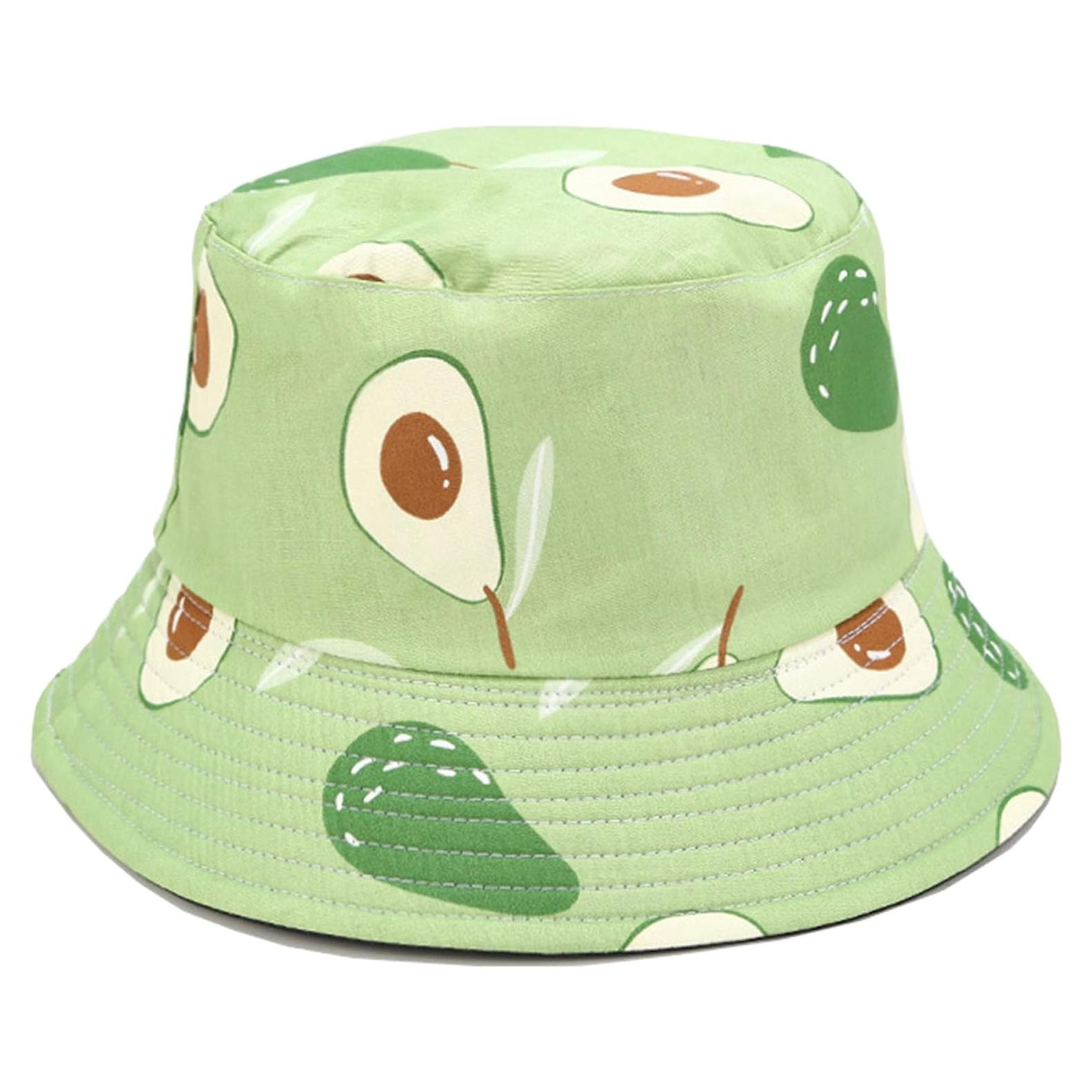 Gorro de Cubo Reversible Unisex Mashiaoyi Verde Aguacate