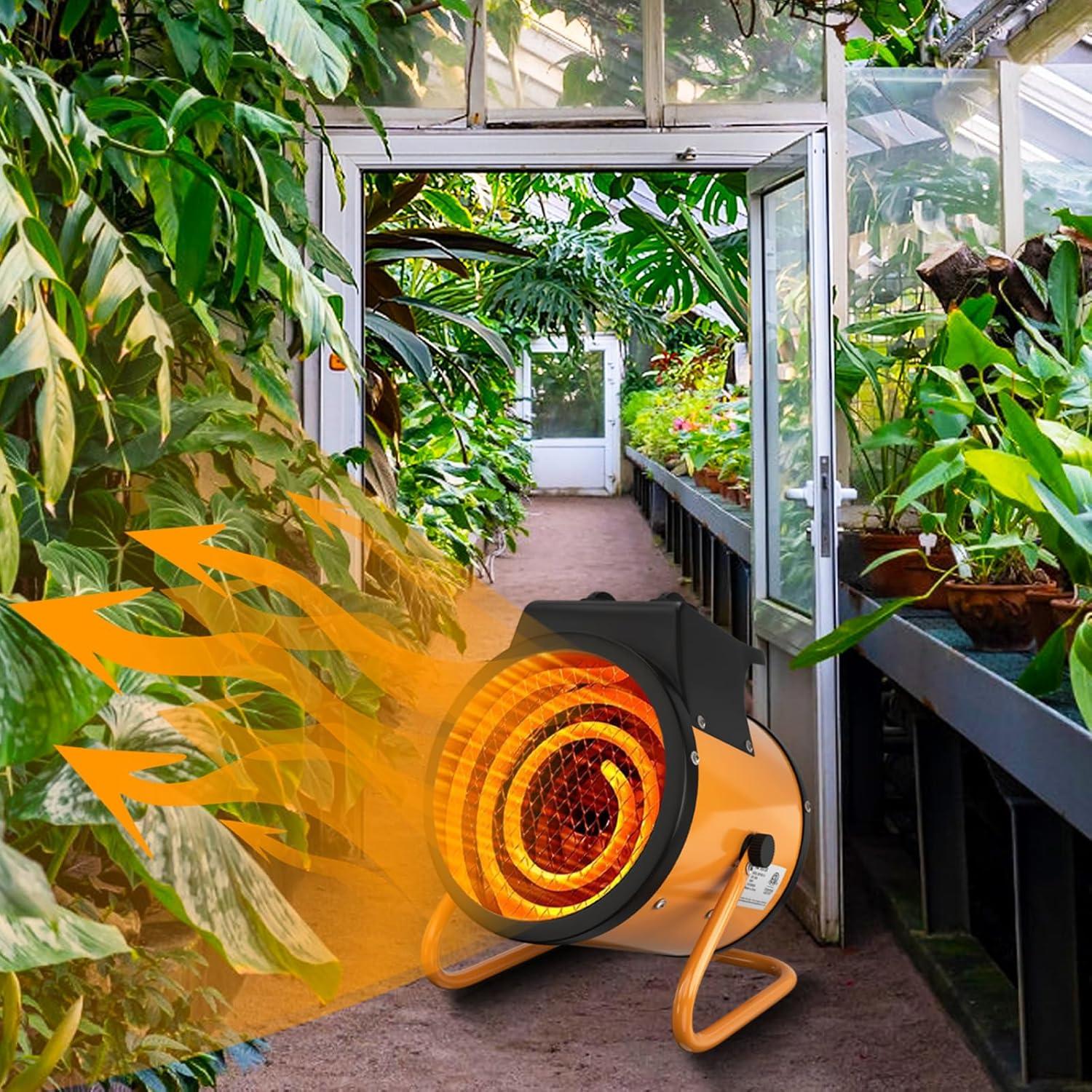 Calentador de Invernadero Gardtech 1500W con Termostato Digital