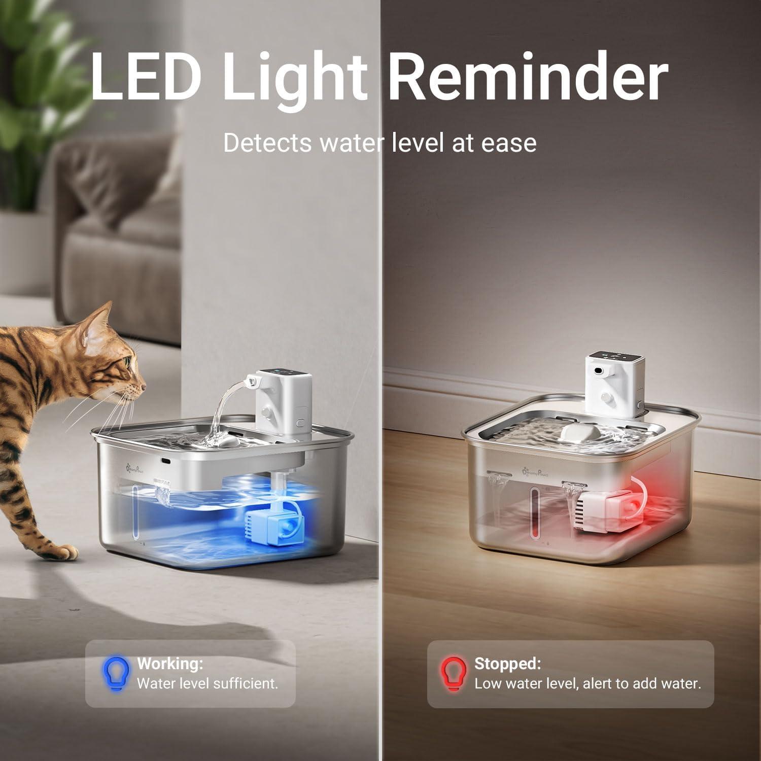 Bomba de Agua DownyPaws Blanca para Fuente Gato DPWFP6SS