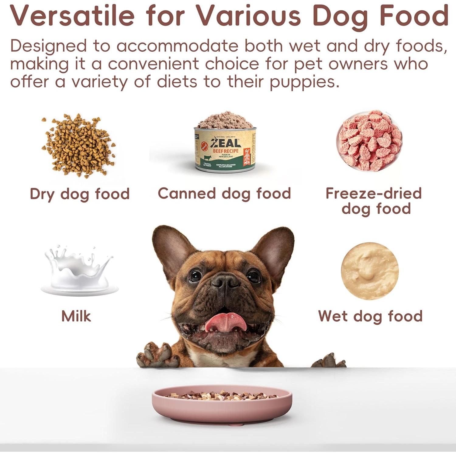 Cuenco de Alimentación Lenta AXEFUN Rosa 19.05 cm Antideslizante