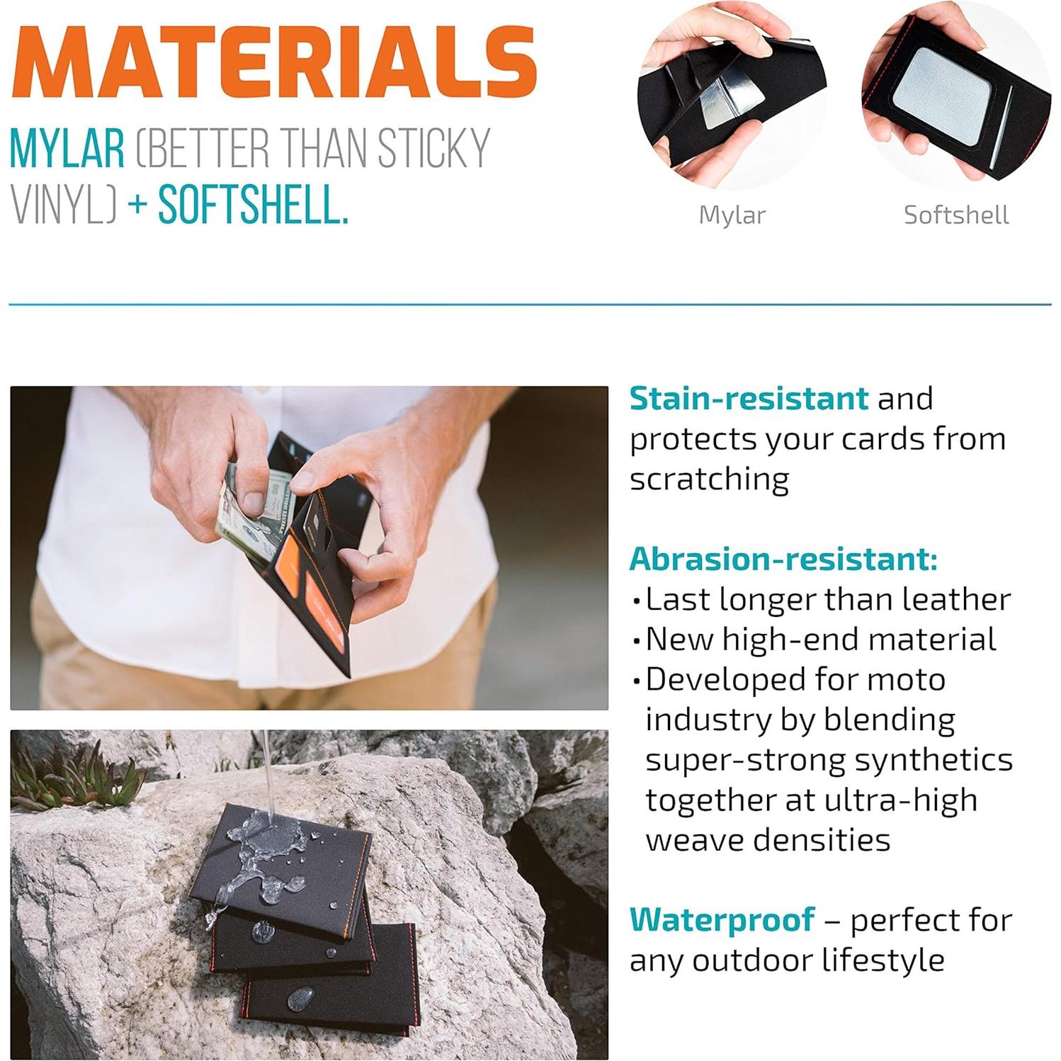 Cartera Minimalista Vegana SlimFold MICRO Hombre RFID