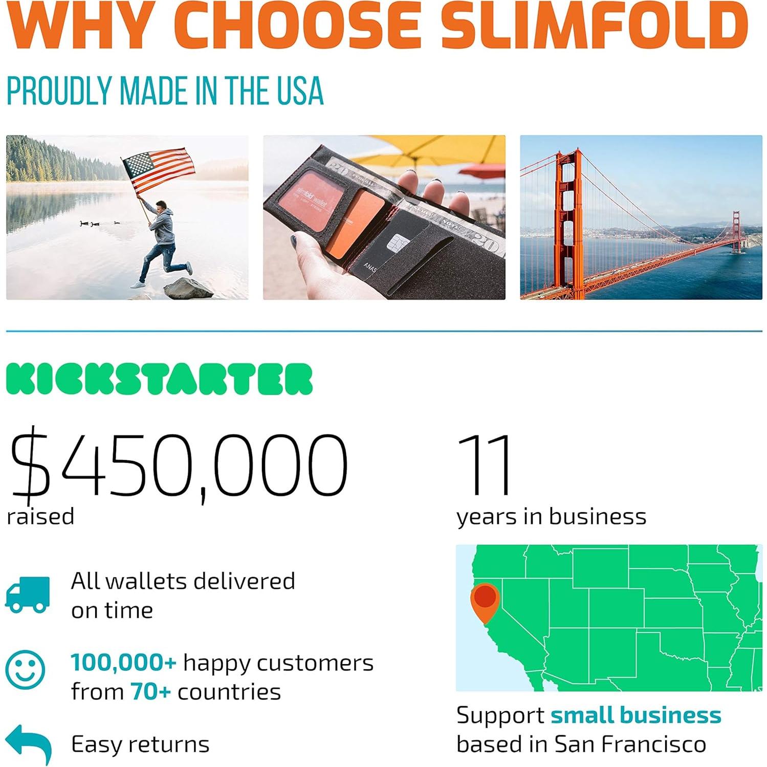 Cartera Minimalista Vegana SlimFold MICRO Hombre RFID