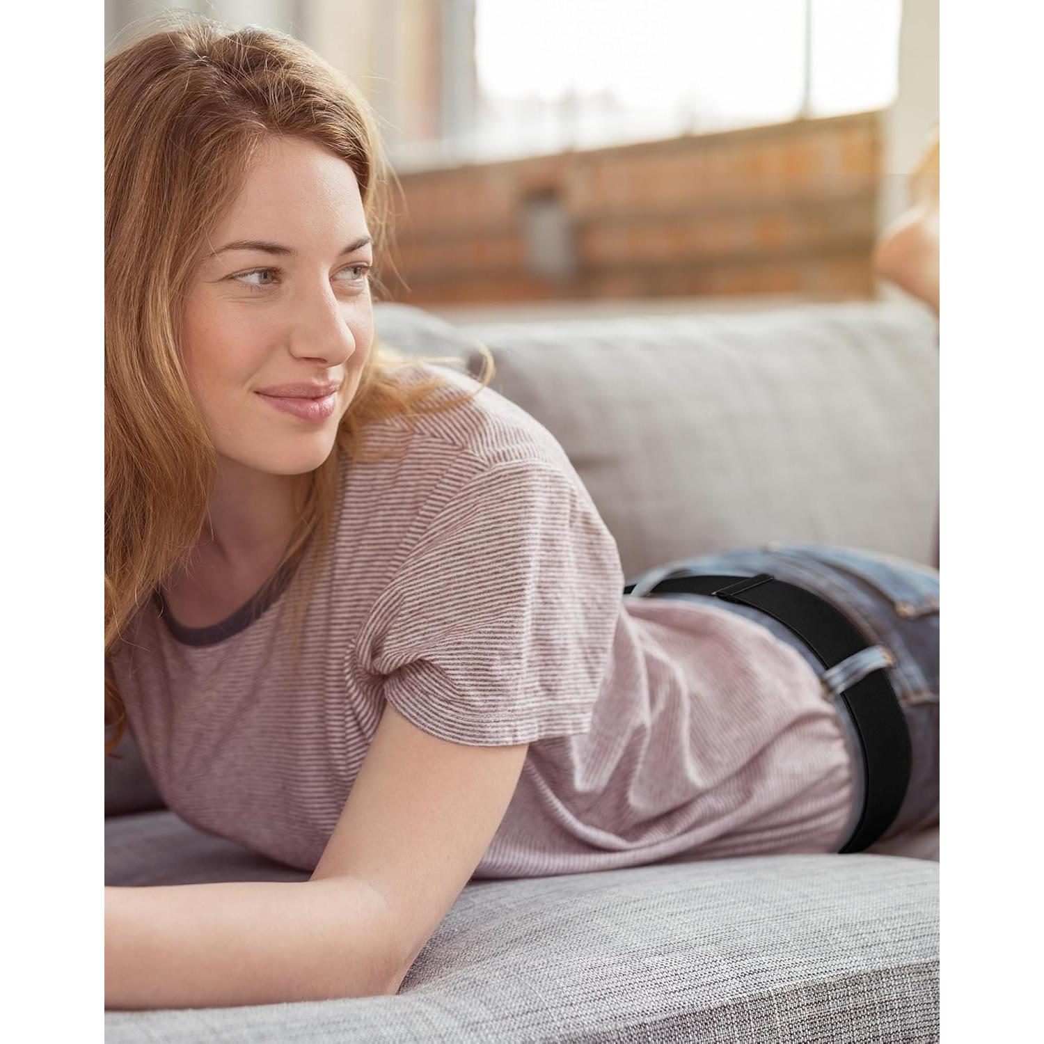 Cinturones Elásticos Invisibles SATINIOR 2 Piezas Negro