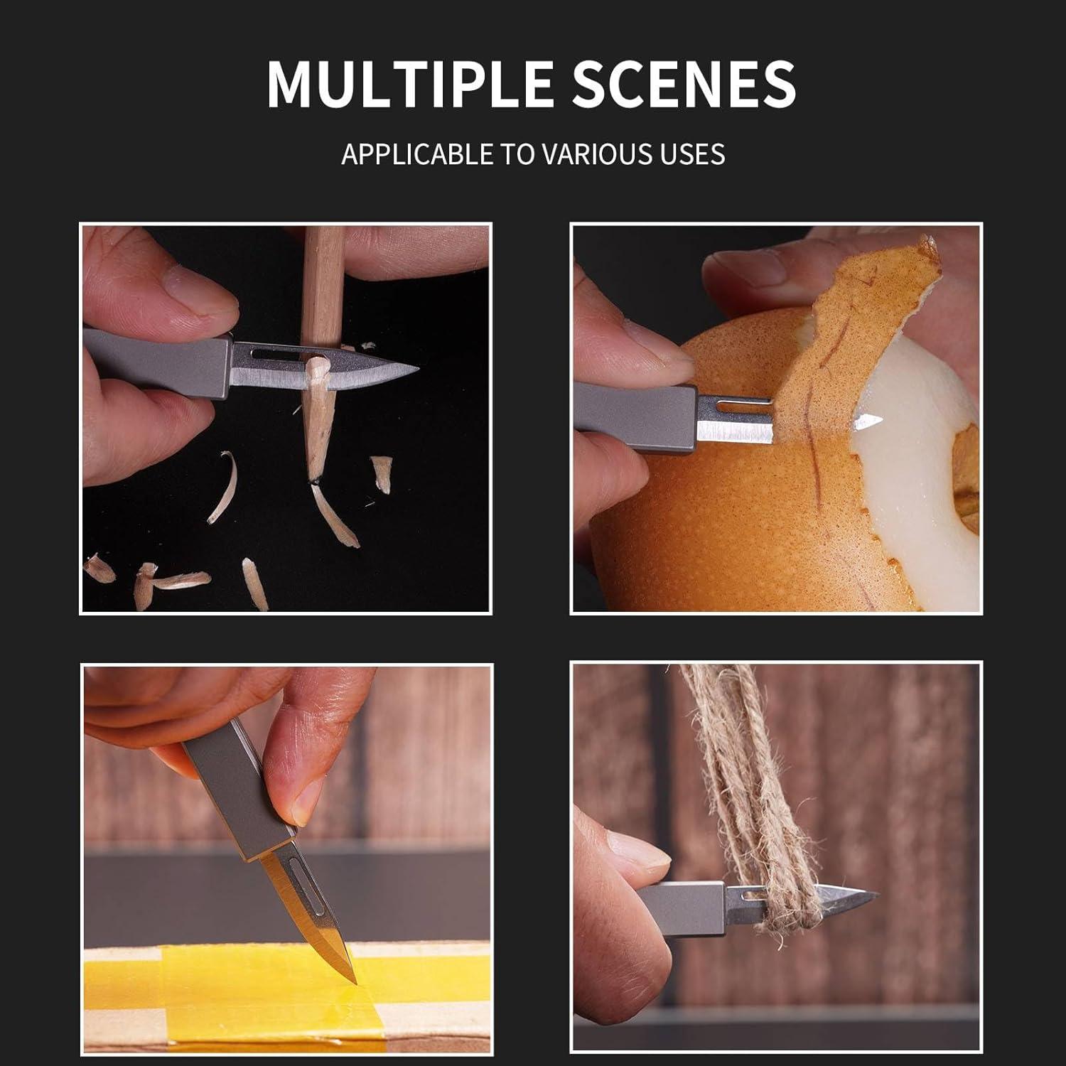 Cuchillo Plegable EDC TIKIDESIGN TKK1 Titanio y Acero D2