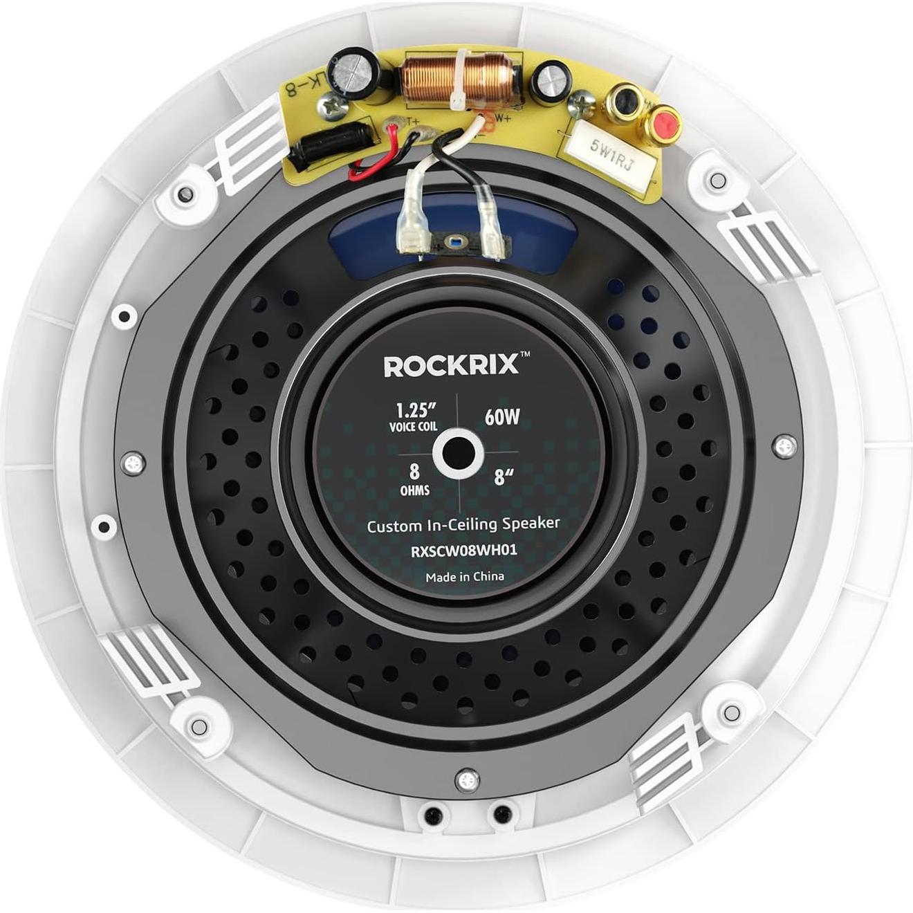 Altavoz de Techo ROCKRIX 3 Vías 8" con Tweeters Duales