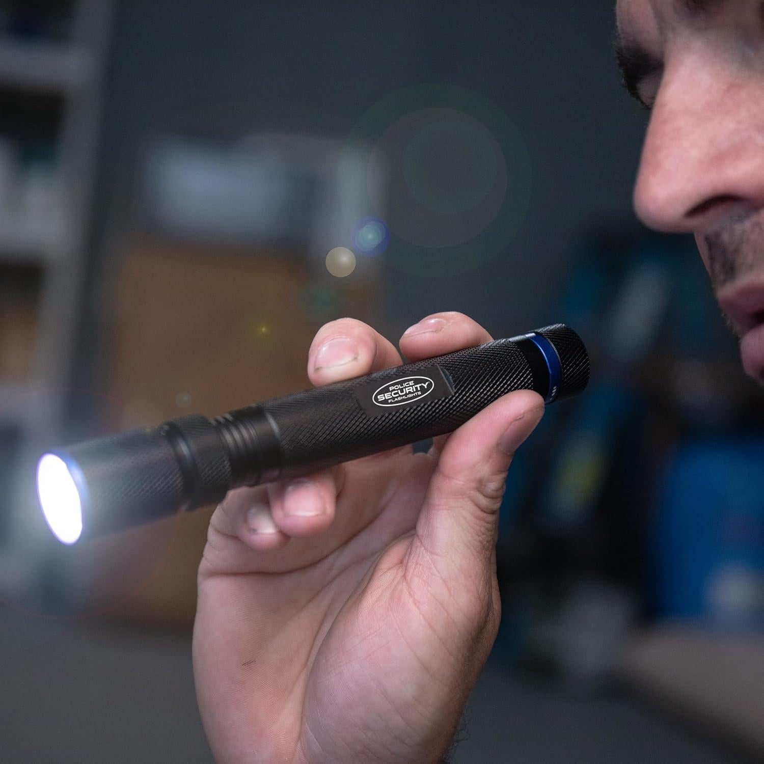 Linterna LED Seguridad Policial 500 Lúmenes Ultra Ligera