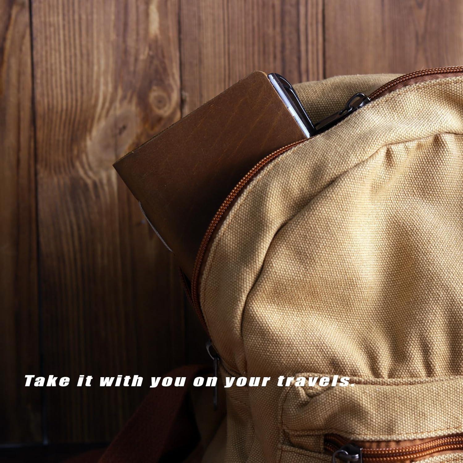 Cuaderno de cuero Fishknow 12.7x8.9 cm con bolígrafo