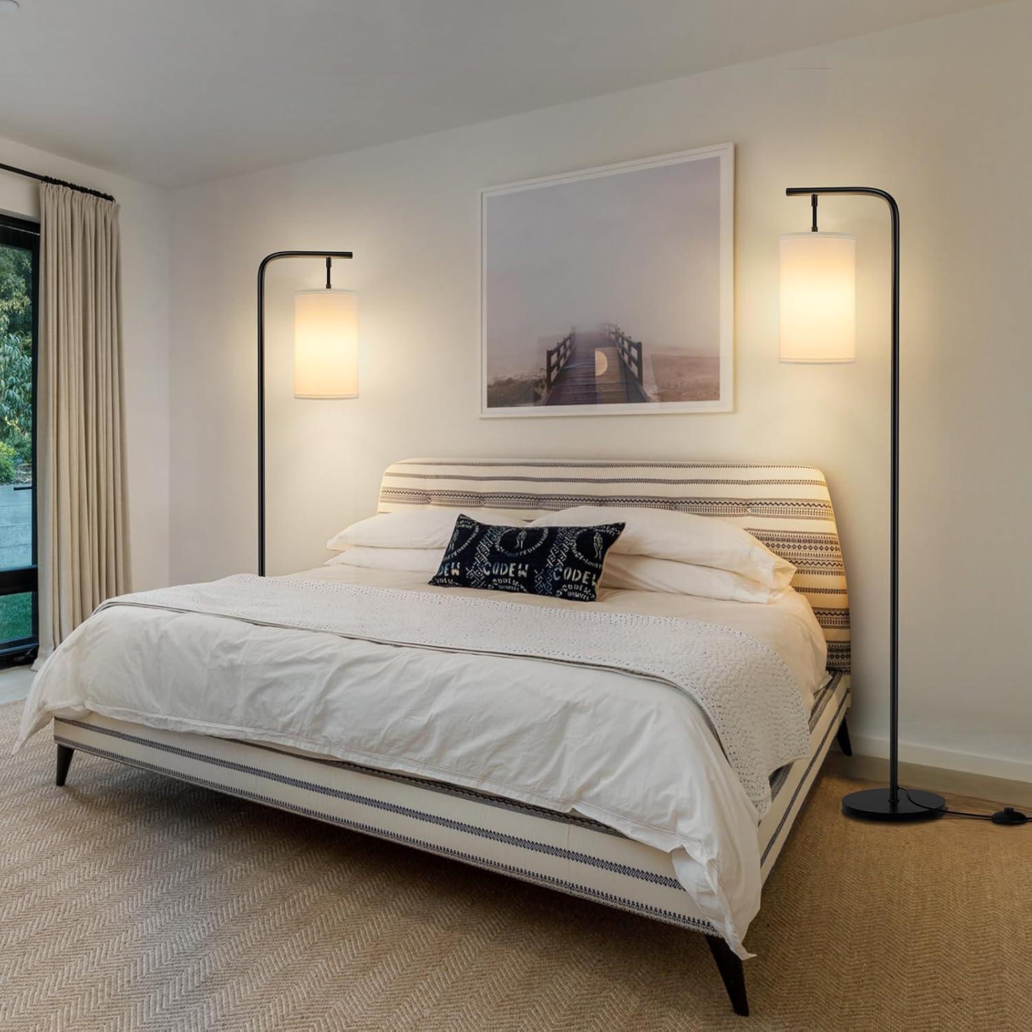 Lámpara de Pie LED Coucrek 158cm Control Remoto 9W Negra