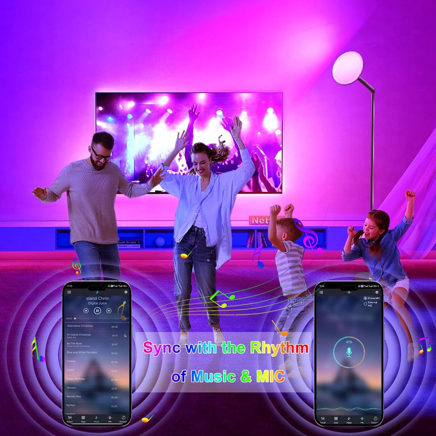 Lámpara de Pie Inteligente Echosari RGB 67" con Control APP