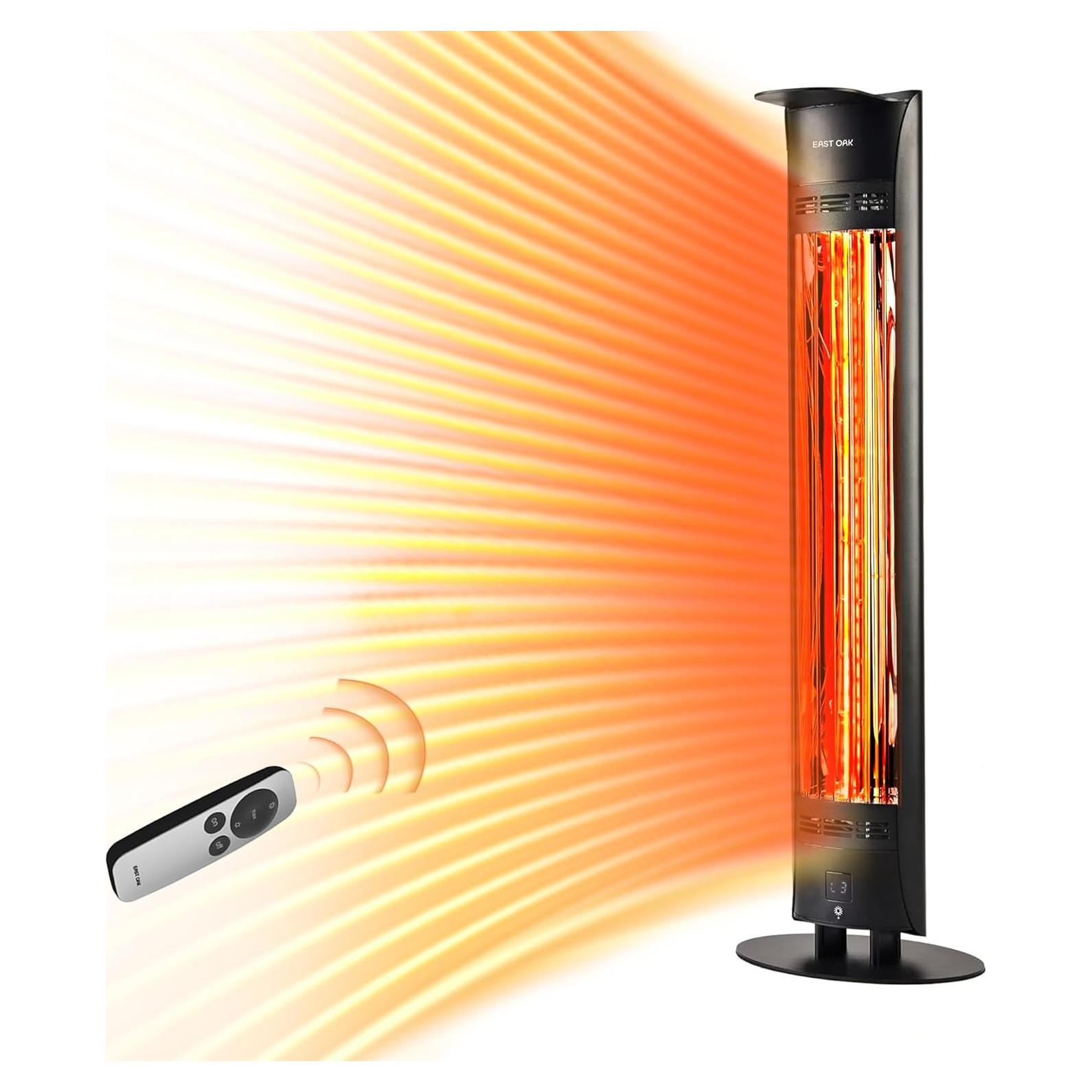 Calentador Infrarrojo Eléctrico EAST OAK 1500W IP65 Portátil