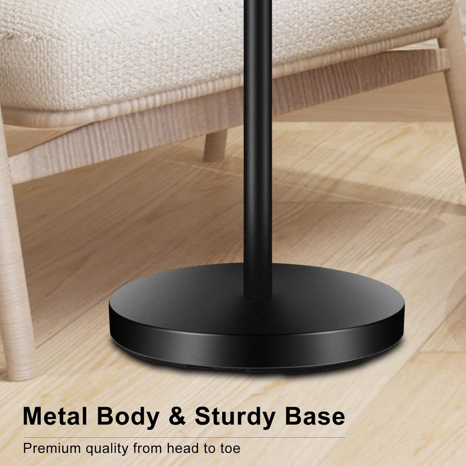 Lámpara de Pie LED BoostArea 30W Regulable 3000K Negra