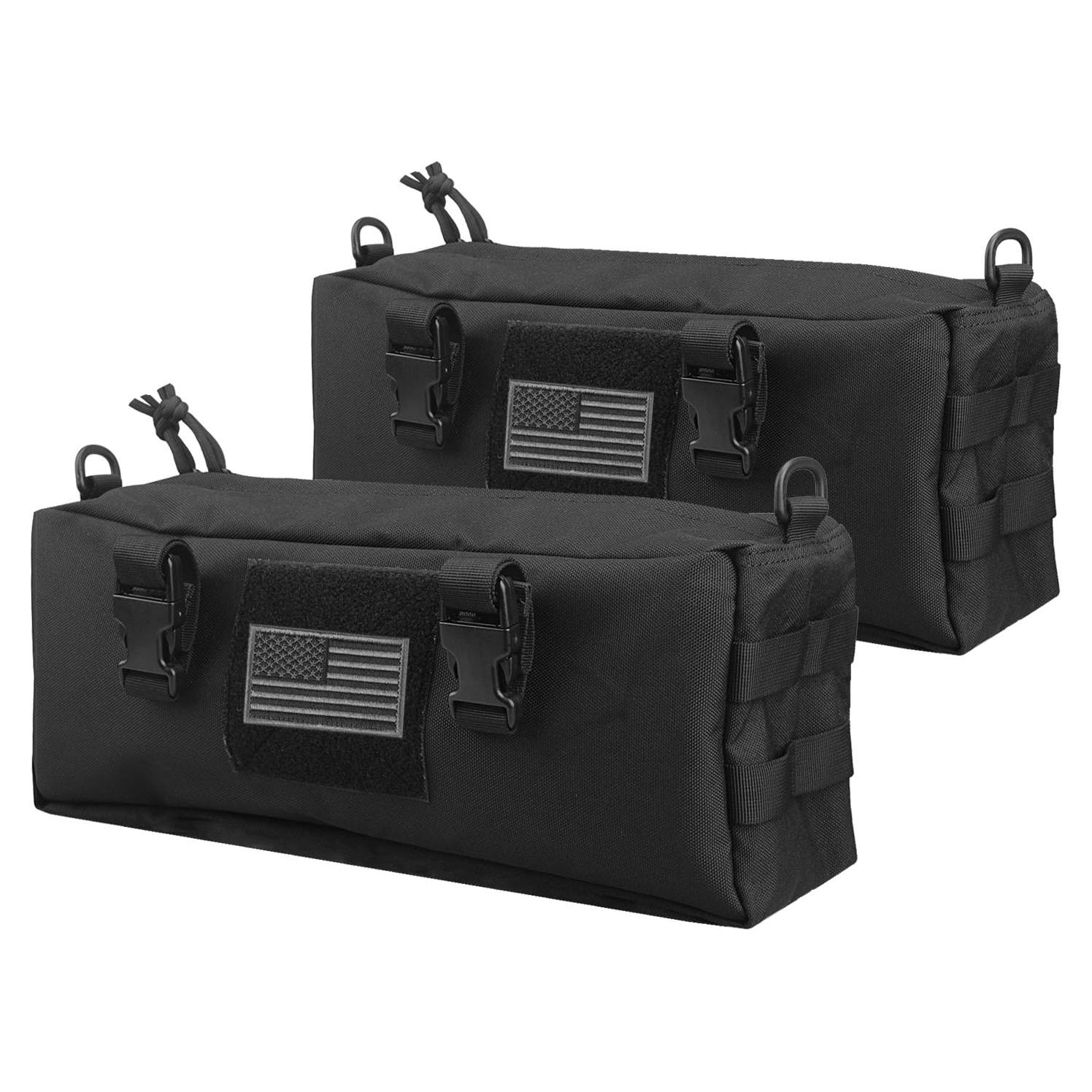 Bolsa Táctica Multiusos AMYIPO Negra 2 PCS 35.56x10.16x15.24 cm