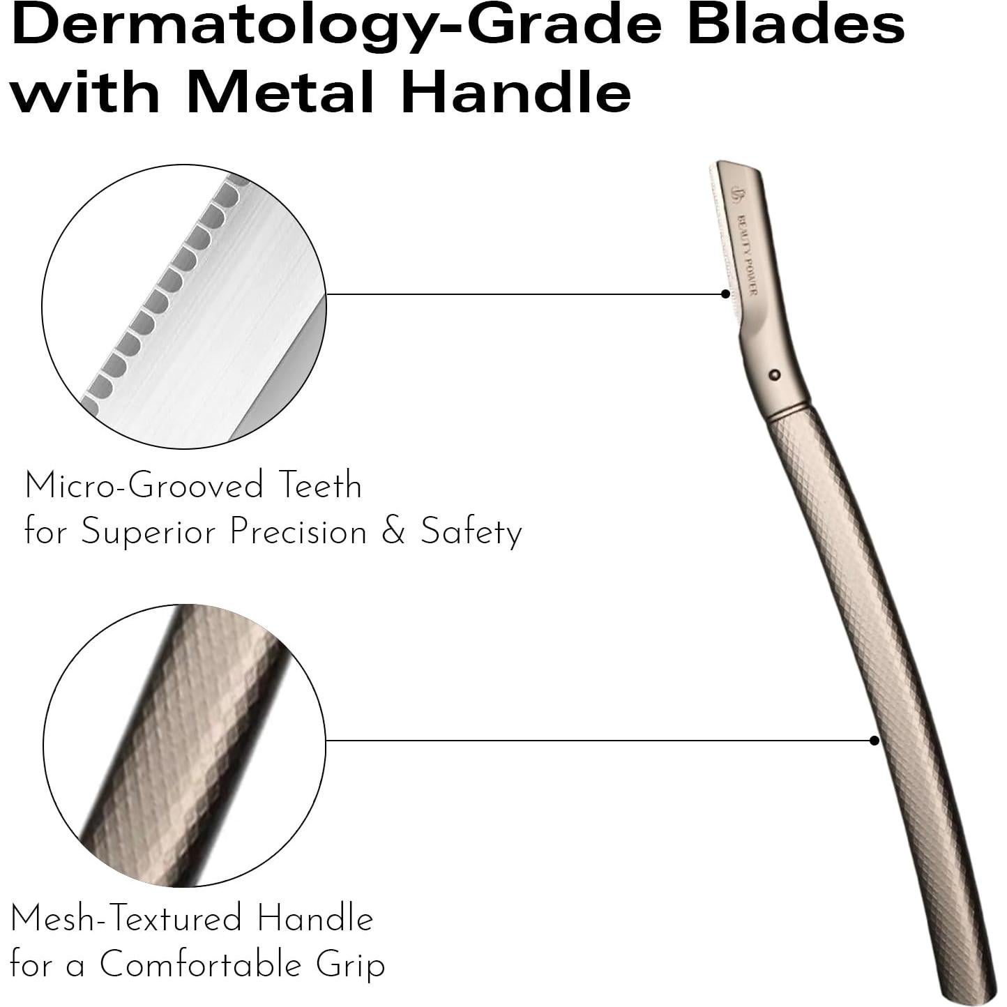 Rasuradora de Cejas Beauty Power con 6 Cuchillas - Plata